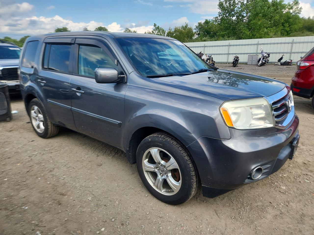2013 Honda Pilot Exl Gray vin: 5FNYF4H5XDB073473