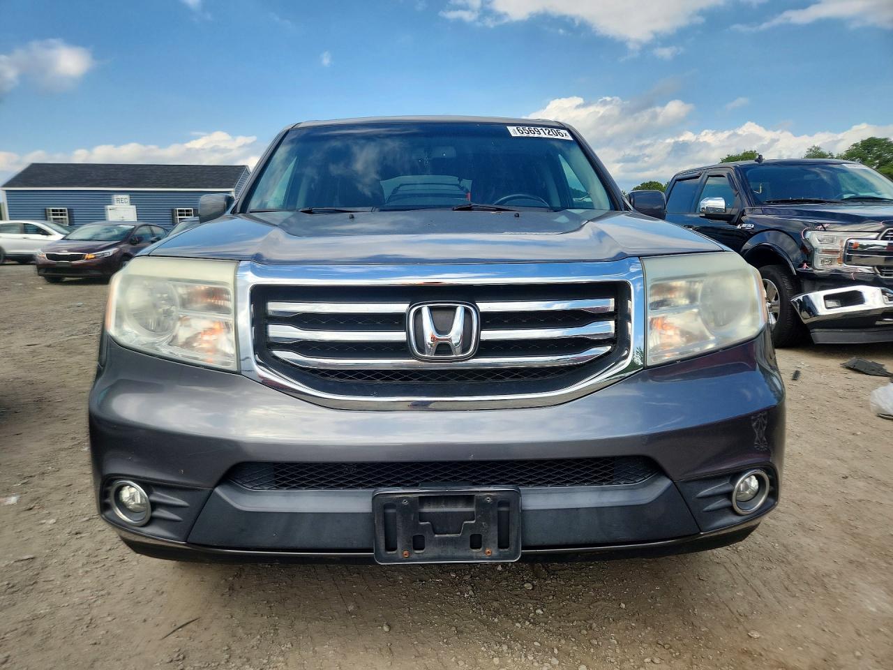 2013 Honda Pilot Exl Gray vin: 5FNYF4H5XDB073473