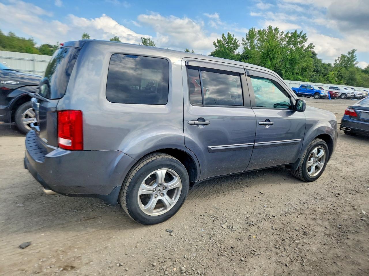2013 Honda Pilot Exl Gray vin: 5FNYF4H5XDB073473