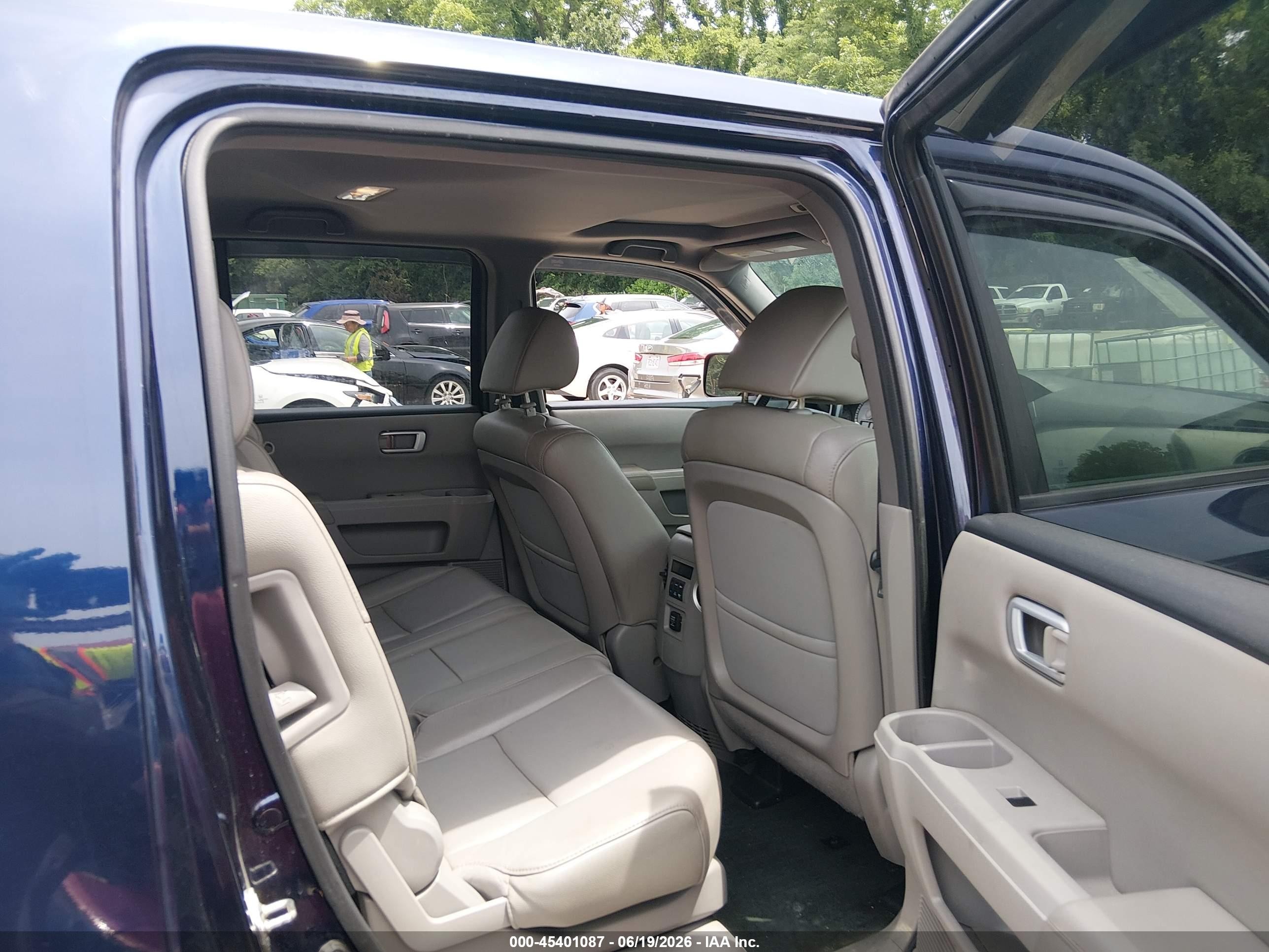 2014 Honda Pilot Ex-l Blue vin: 5FNYF4H5XEB002288