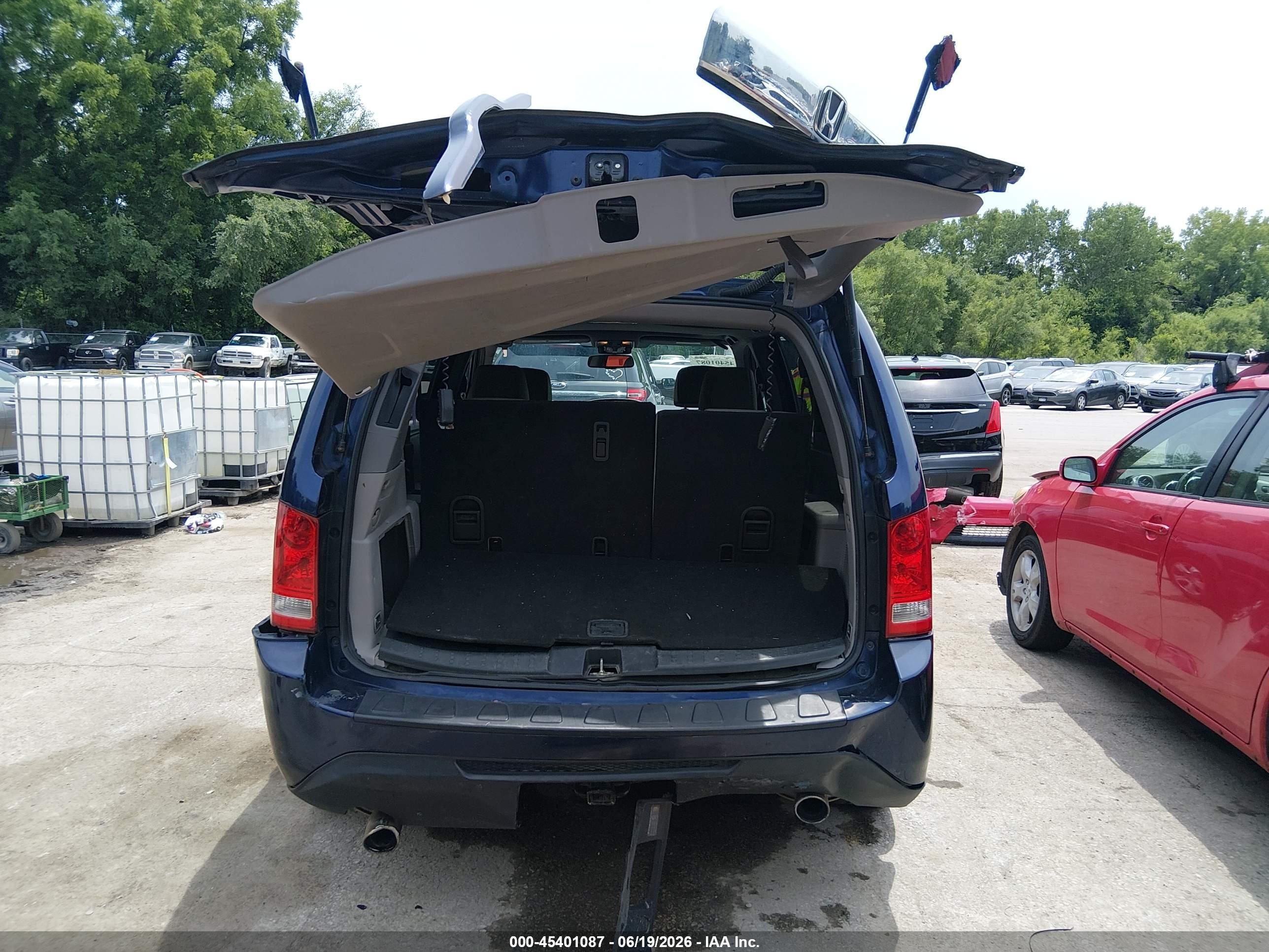 2014 Honda Pilot Ex-l Blue vin: 5FNYF4H5XEB002288