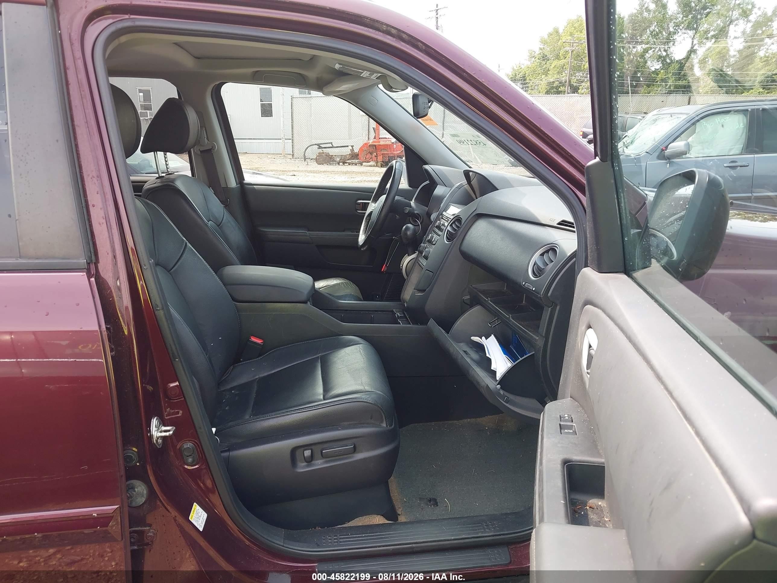 2014 Honda Pilot Ex-l Red vin: 5FNYF4H5XEB025702