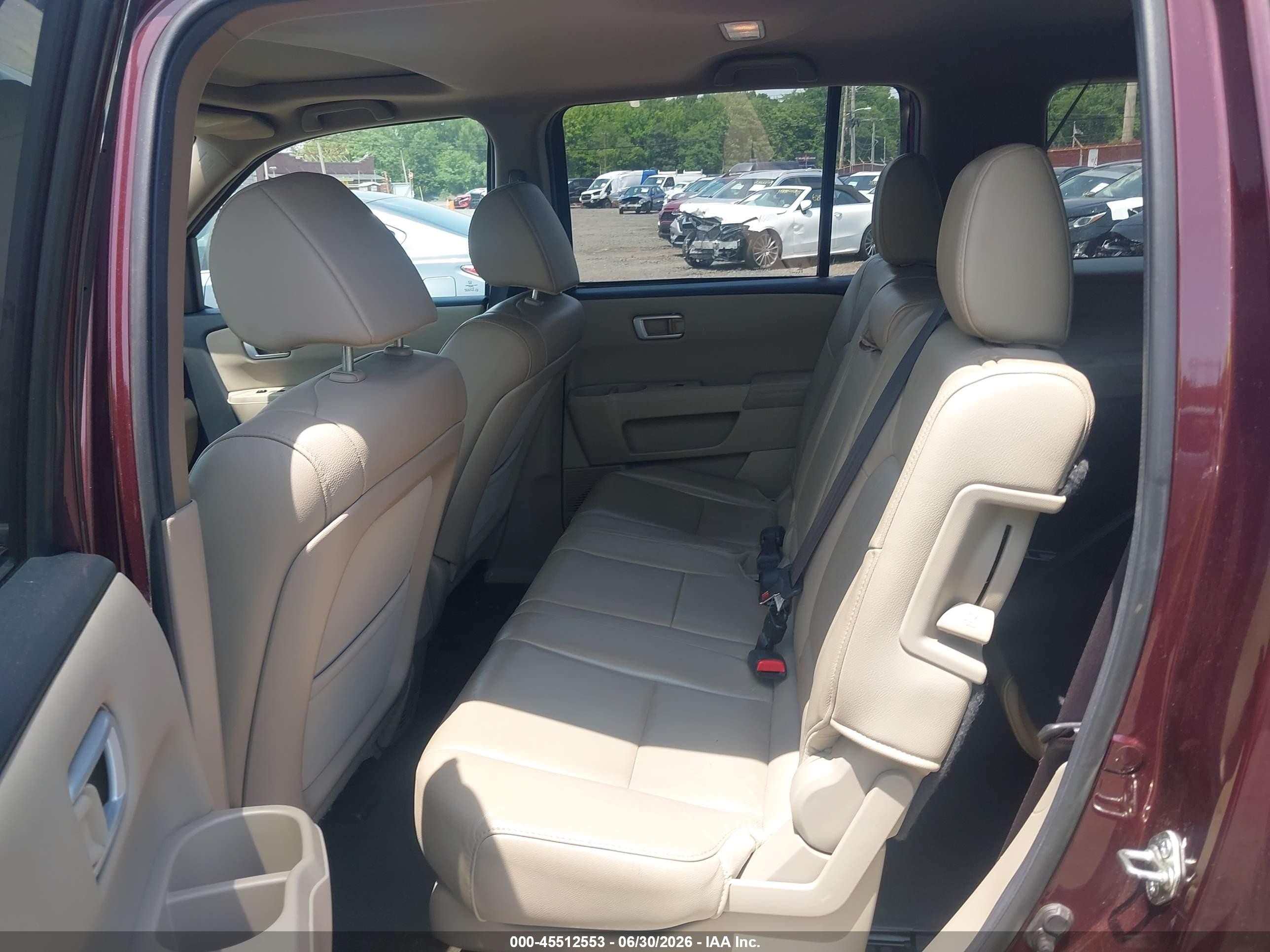 2014 Honda Pilot Ex-l Maroon vin: 5FNYF4H5XEB028258