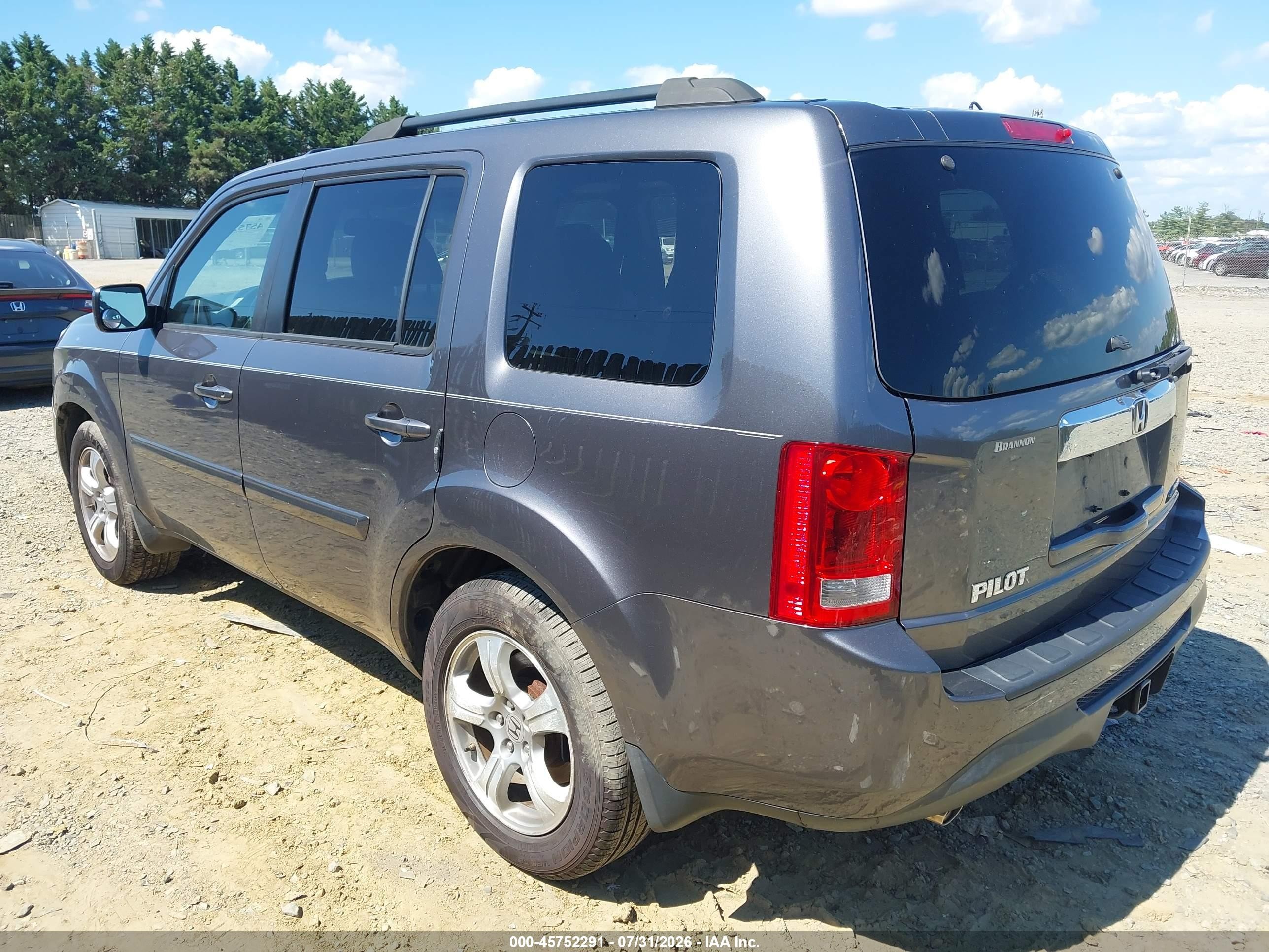 2014 Honda Pilot Ex-l Серый vin: 5FNYF4H5XEB040880