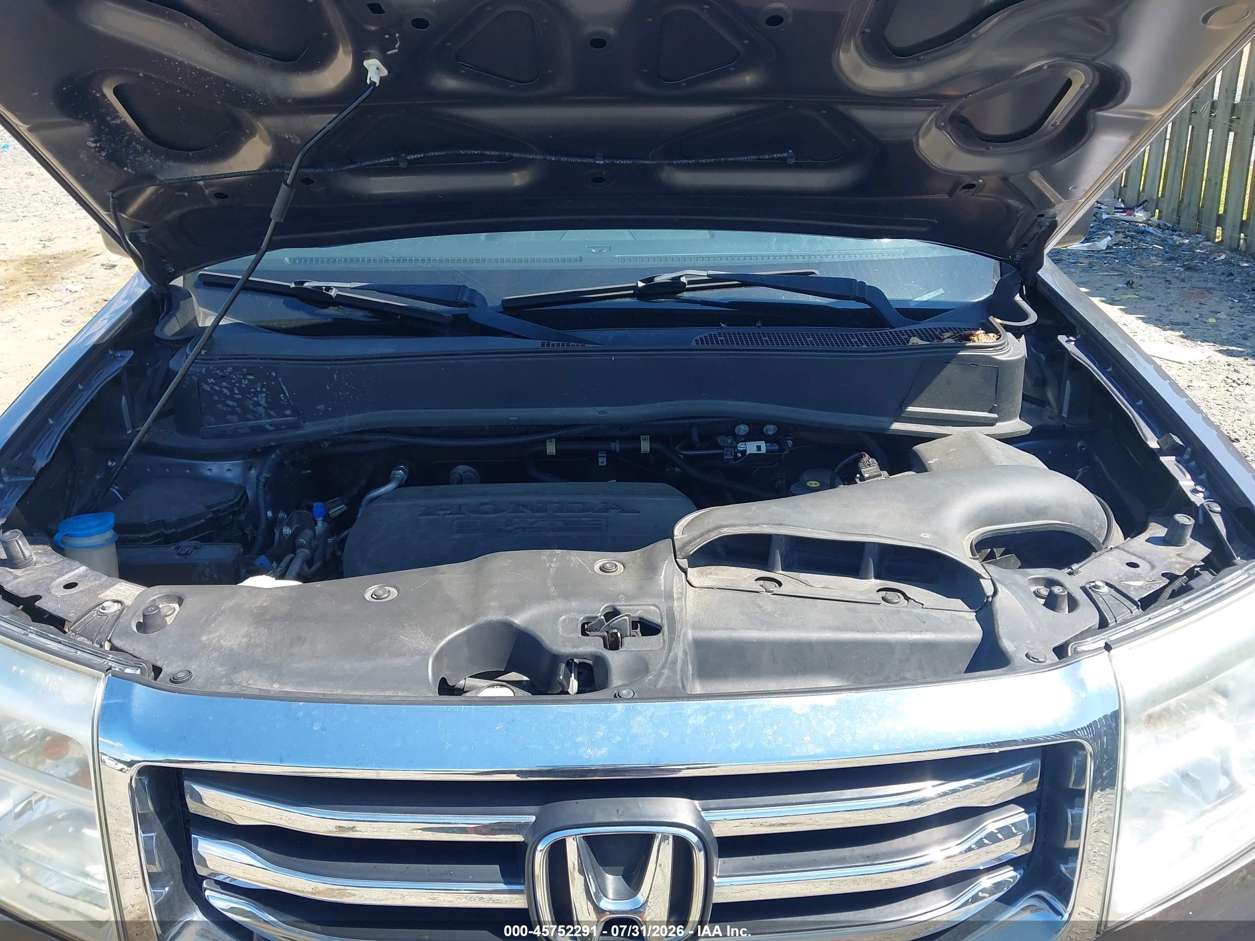 2014 Honda Pilot Ex-l Серый vin: 5FNYF4H5XEB040880