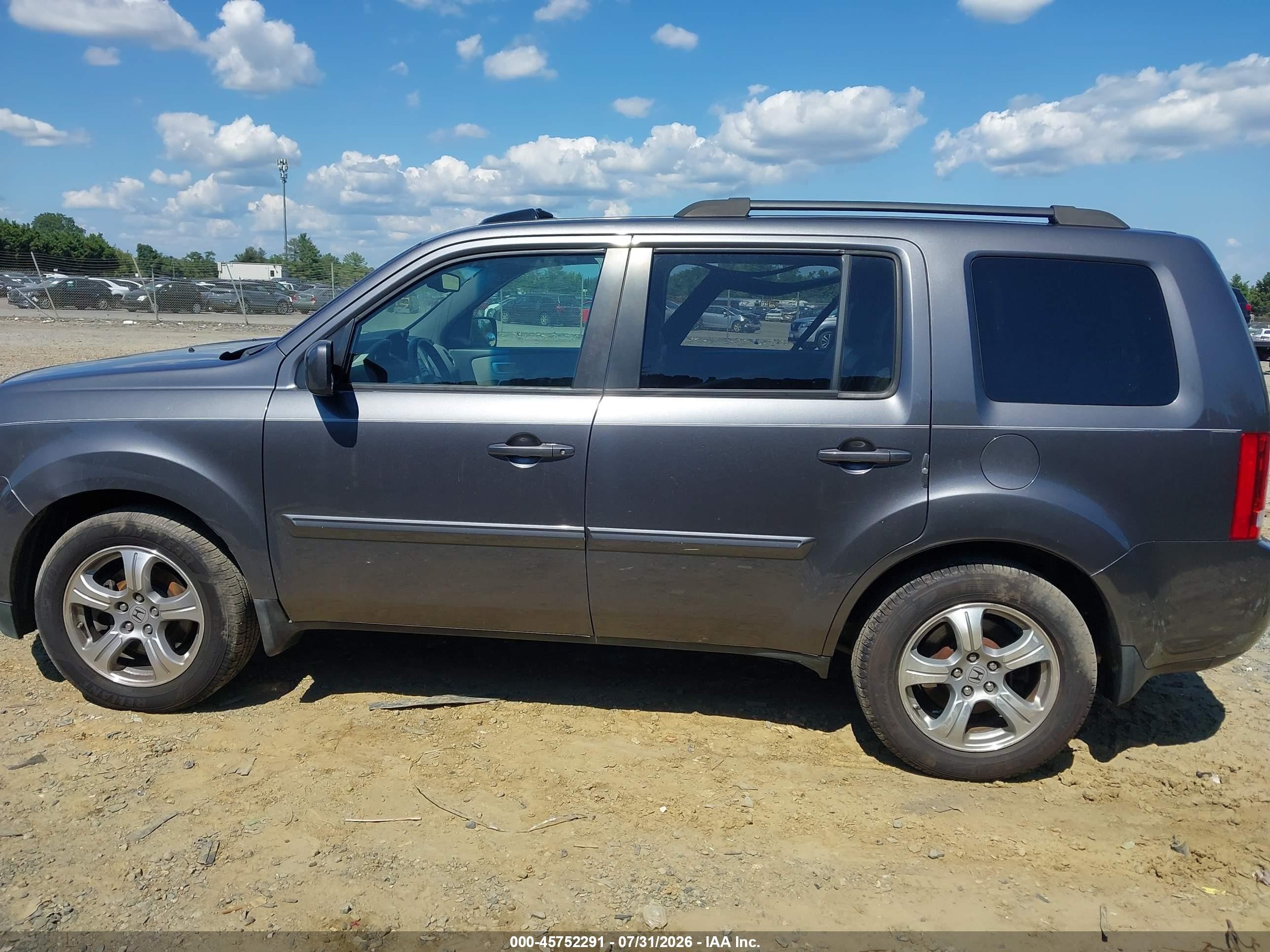 2014 Honda Pilot Ex-l Серый vin: 5FNYF4H5XEB040880