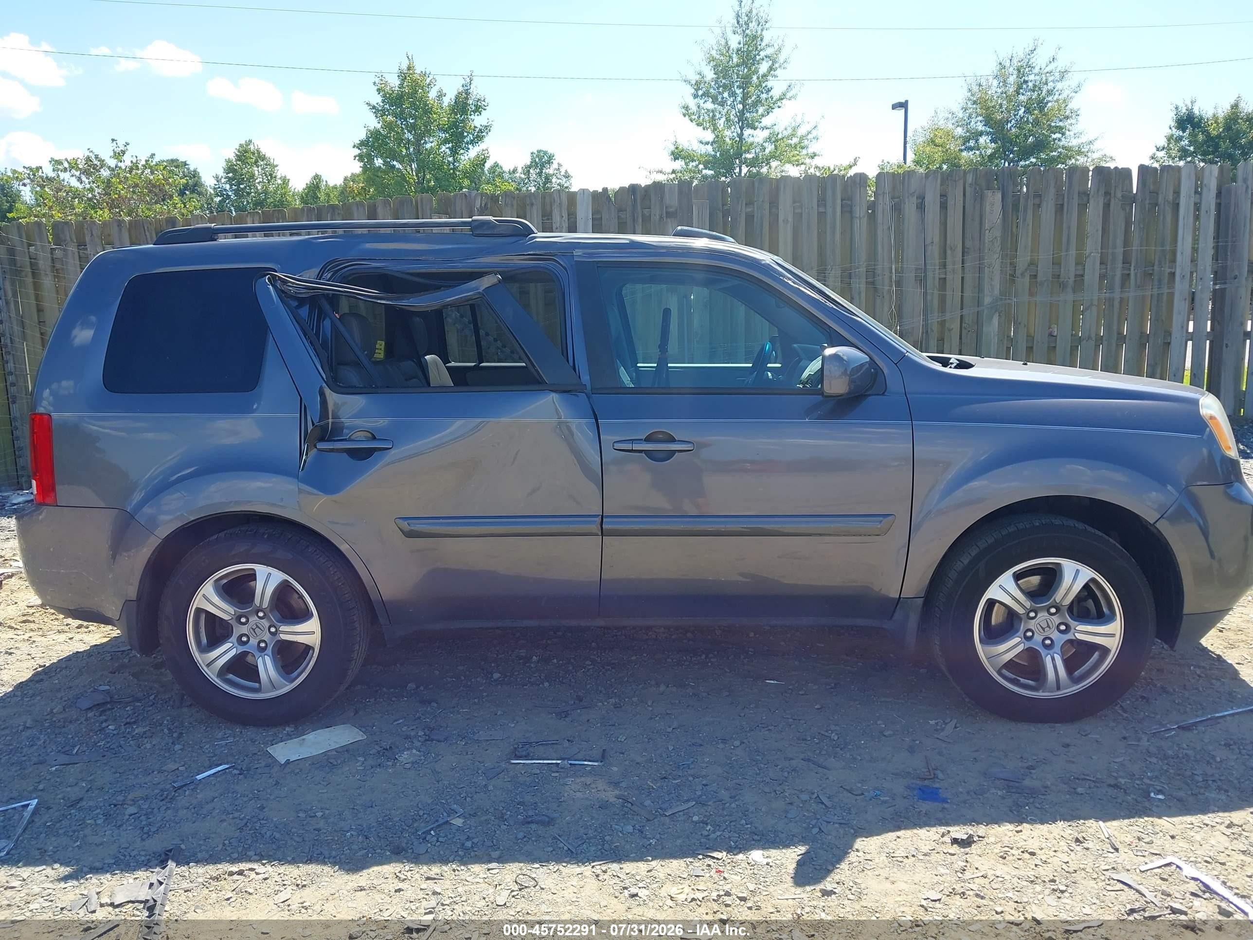 2014 Honda Pilot Ex-l Серый vin: 5FNYF4H5XEB040880