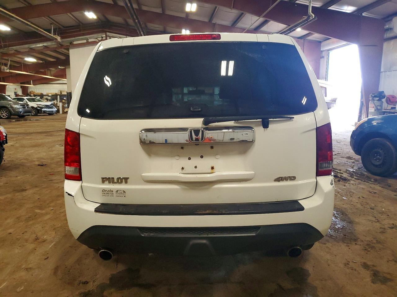 2014 Honda Pilot Exl White vin: 5FNYF4H5XEB049305