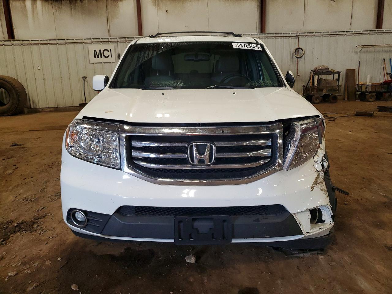 2014 Honda Pilot Exl White vin: 5FNYF4H5XEB049305