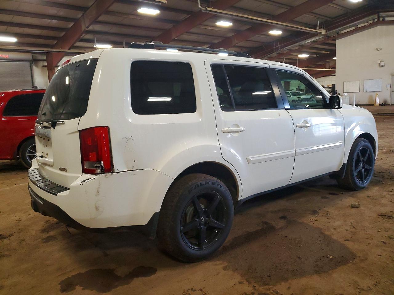 2014 Honda Pilot Exl White vin: 5FNYF4H5XEB049305