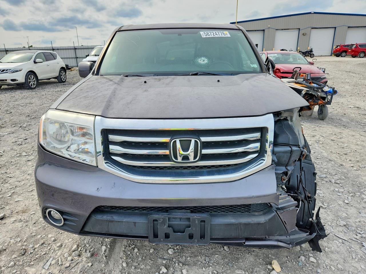 2014 Honda Pilot Exl Gray vin: 5FNYF4H5XEB055492