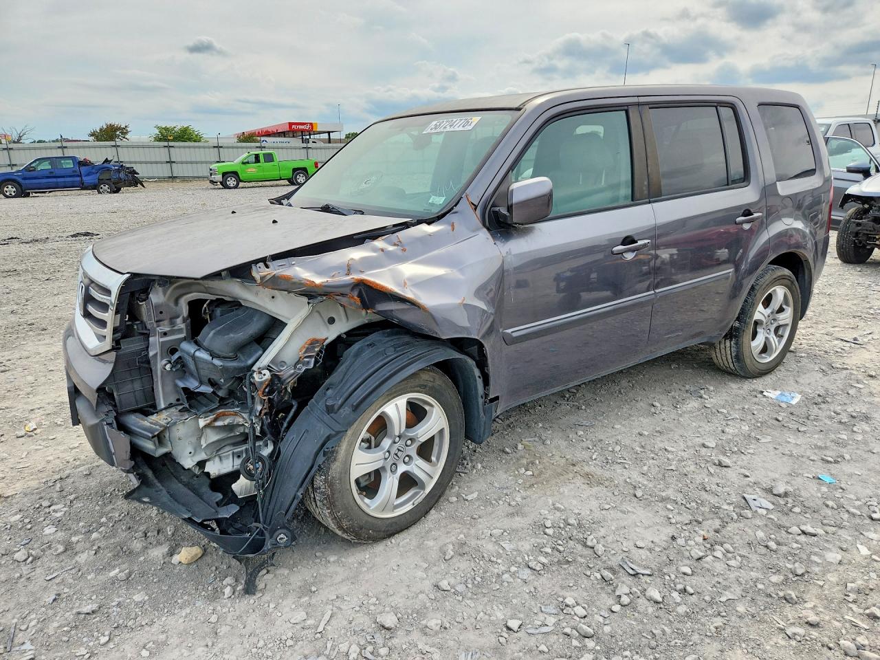 2014 Honda Pilot Exl Gray vin: 5FNYF4H5XEB055492