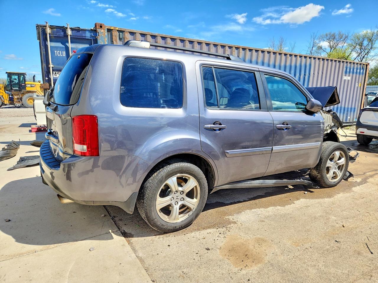 2015 Honda Pilot Exl Gray vin: 5FNYF4H5XFB018380