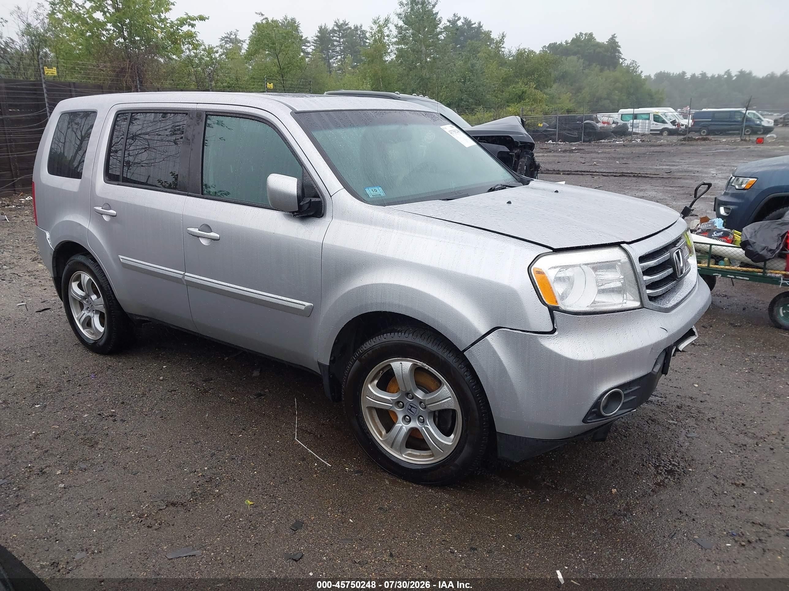 2015 Honda Pilot Ex-l Silver vin: 5FNYF4H5XFB045529