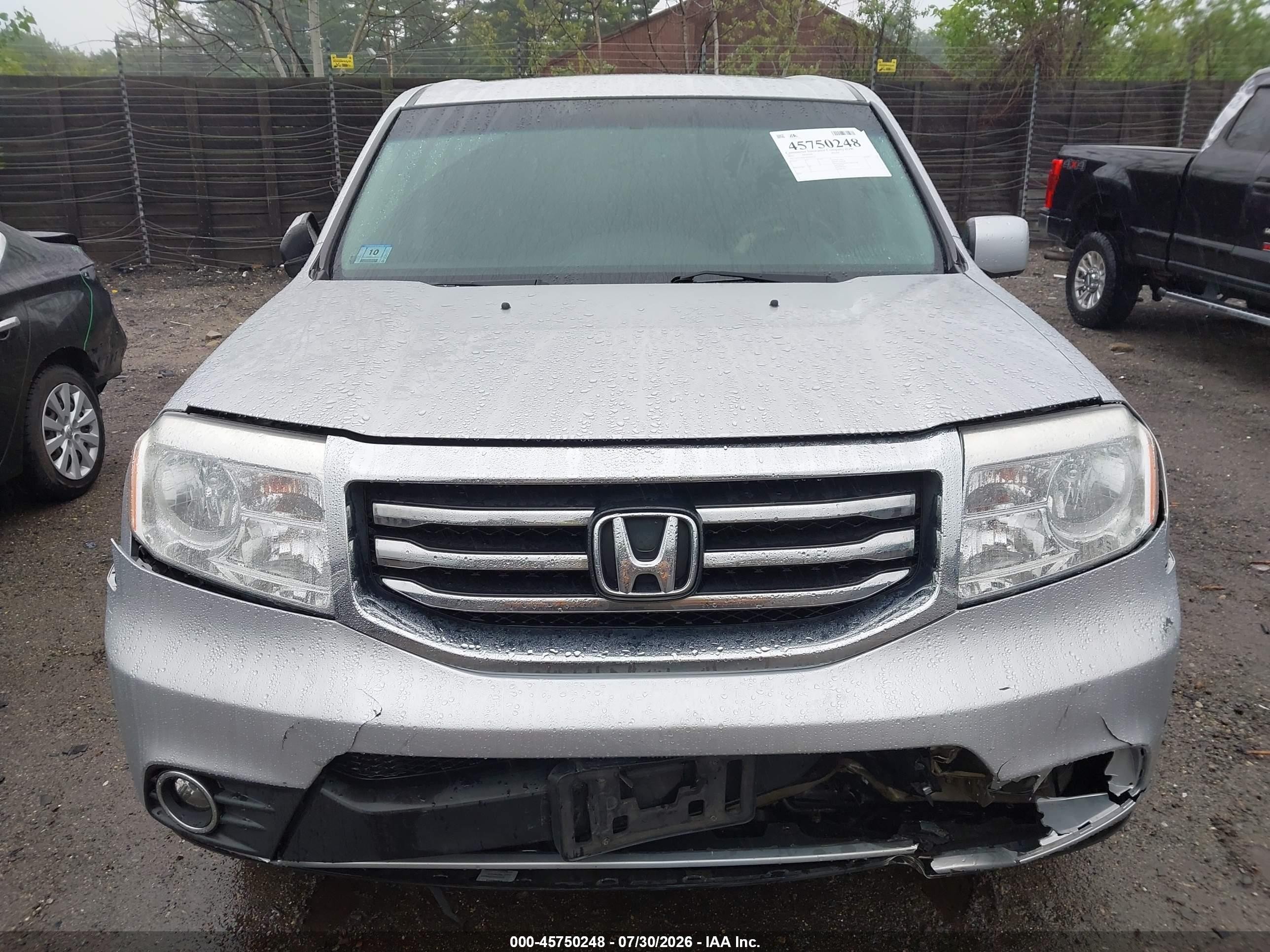 2015 Honda Pilot Ex-l Серебряный vin: 5FNYF4H5XFB045529