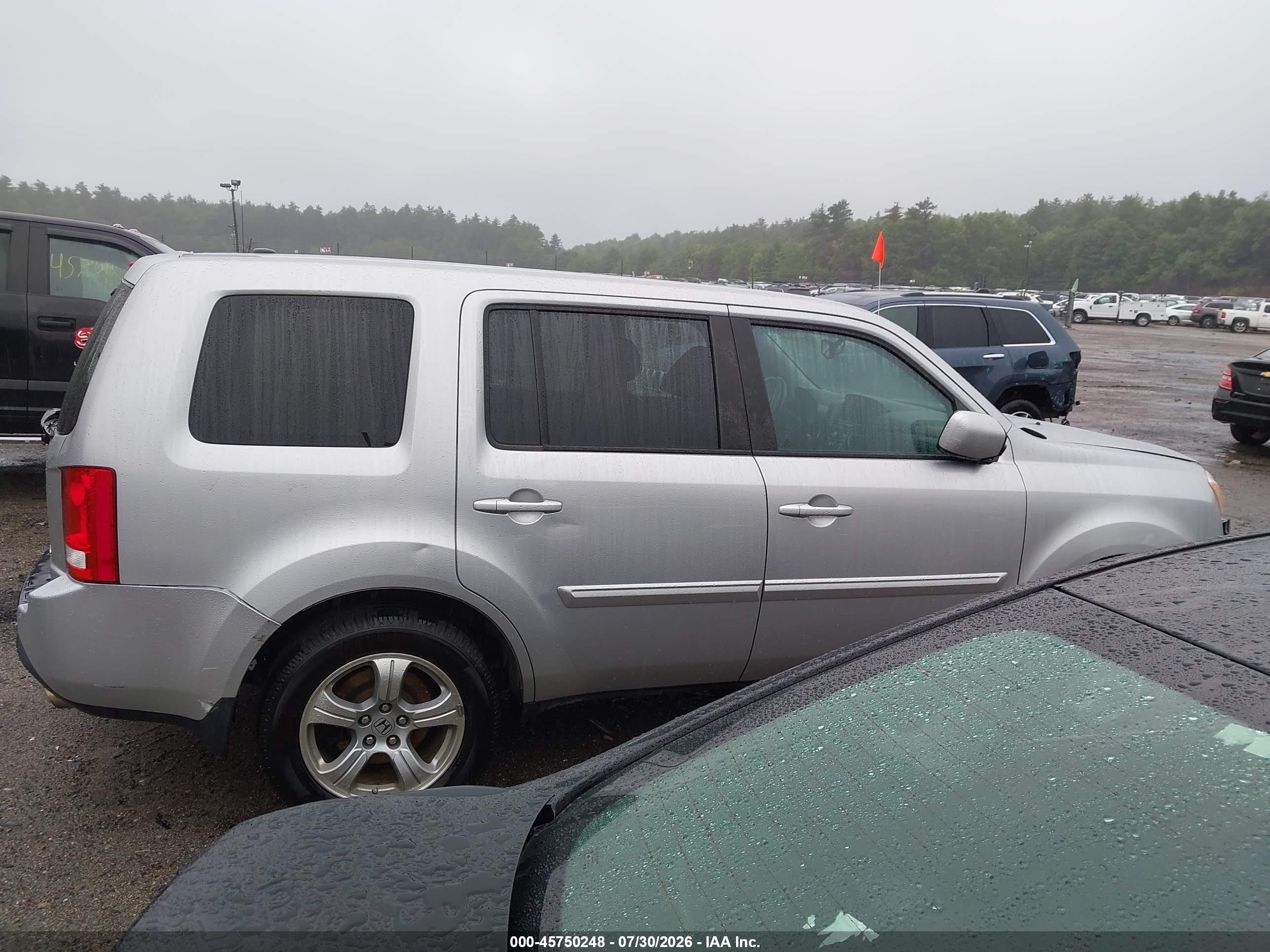 2015 Honda Pilot Ex-l Серебряный vin: 5FNYF4H5XFB045529