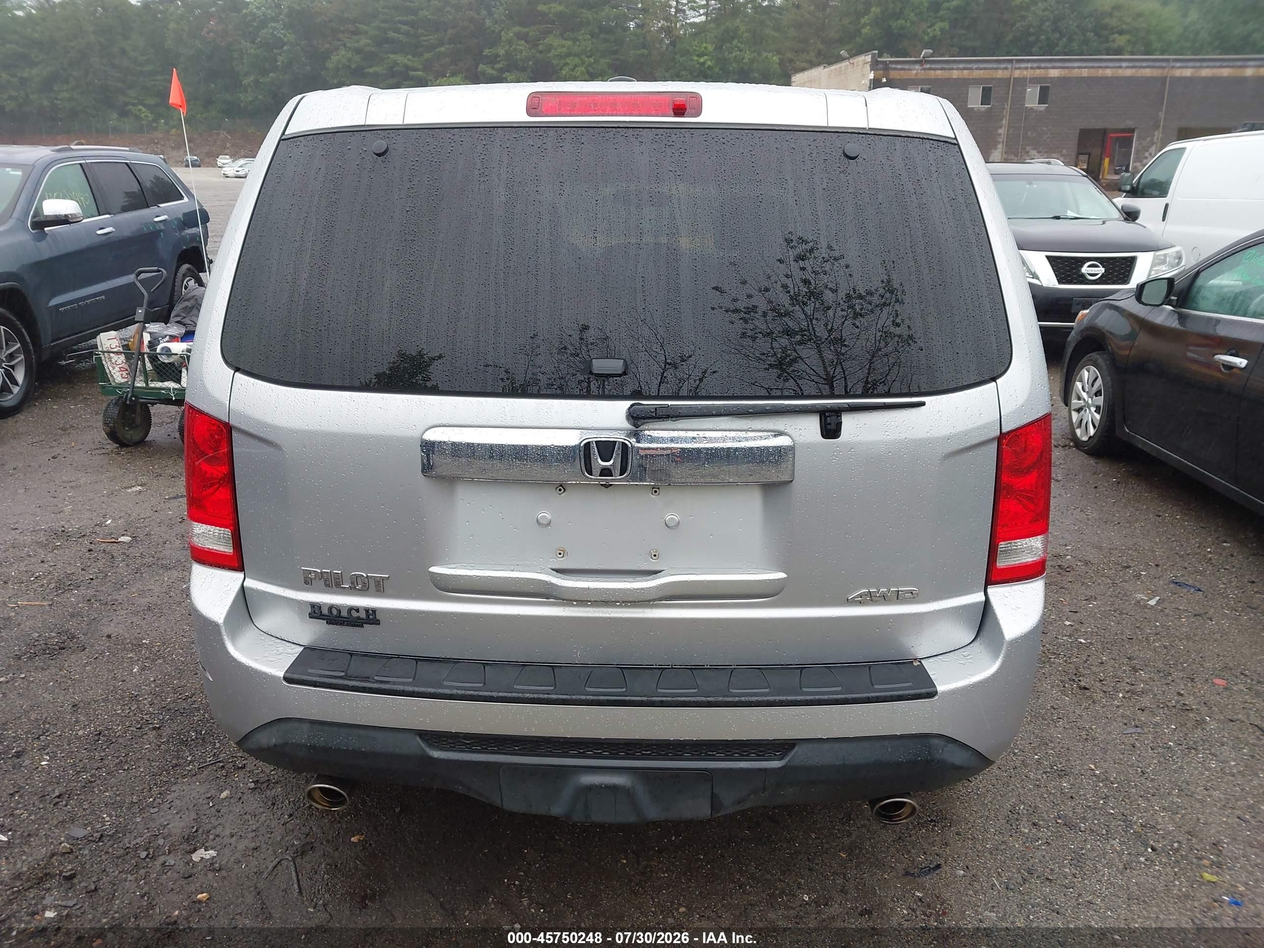 2015 Honda Pilot Ex-l Серебряный vin: 5FNYF4H5XFB045529