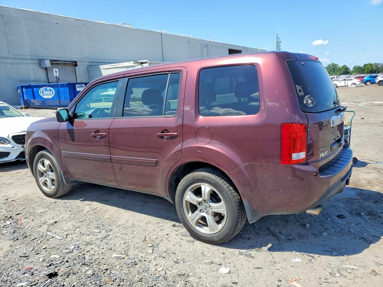 2015 Honda Pilot Exl Бордовый vin: 5FNYF4H5XFB059544