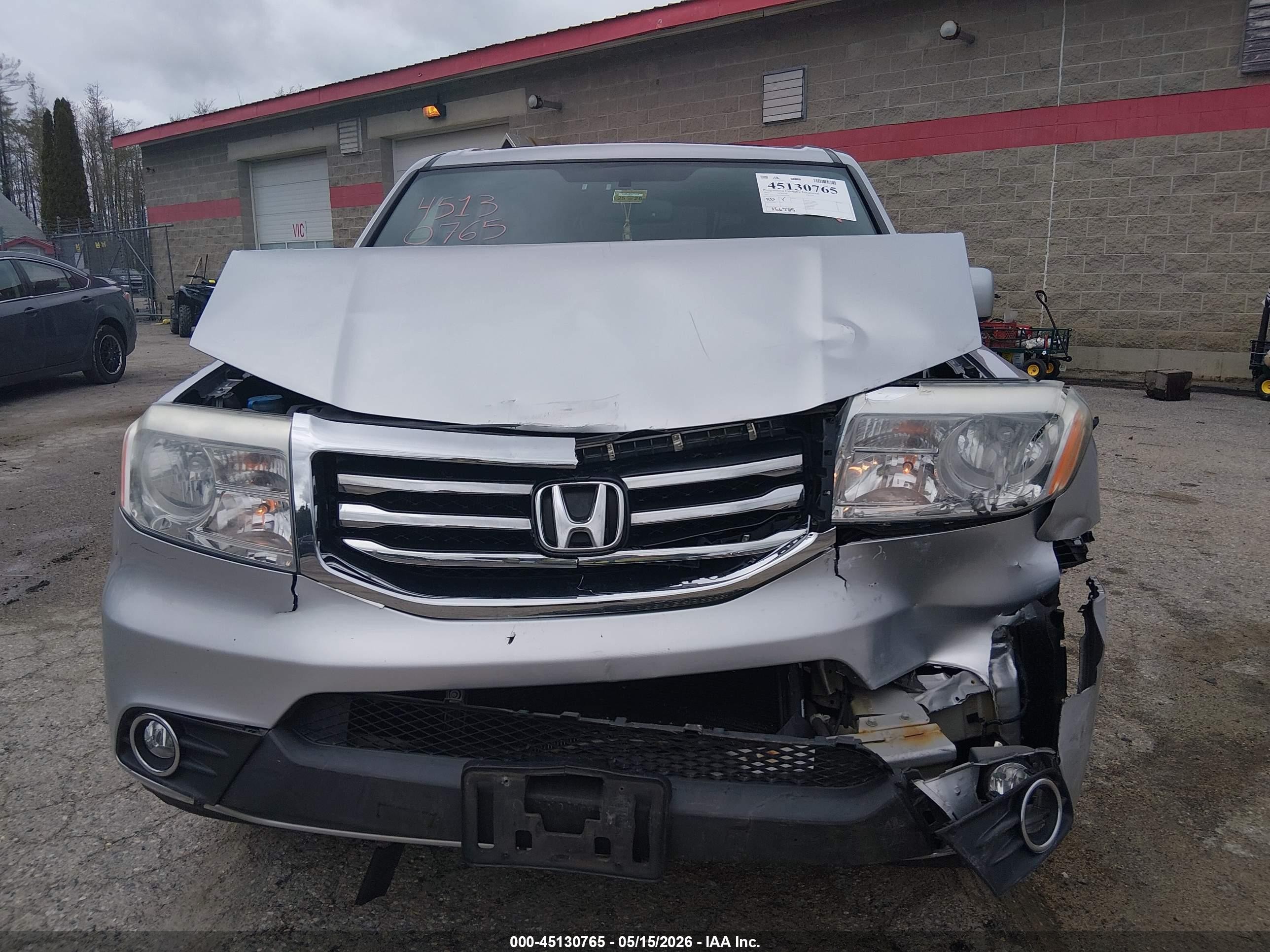 2015 Honda Pilot Ex-l Silver vin: 5FNYF4H5XFB060709