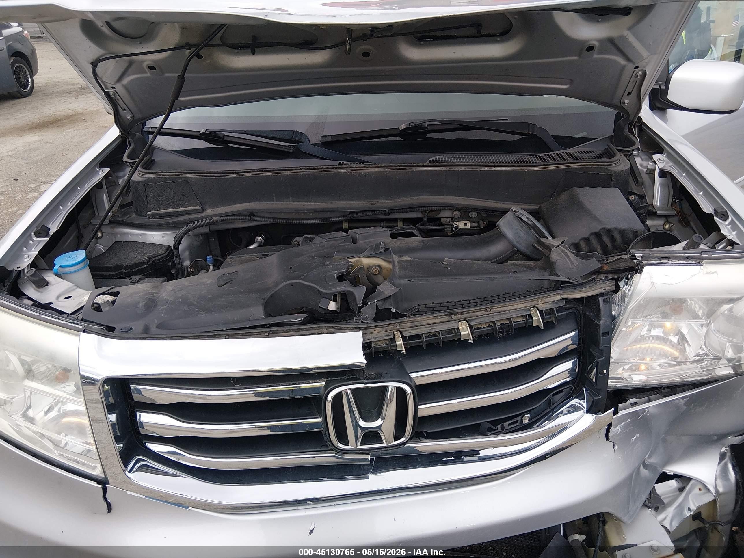 2015 Honda Pilot Ex-l Silver vin: 5FNYF4H5XFB060709