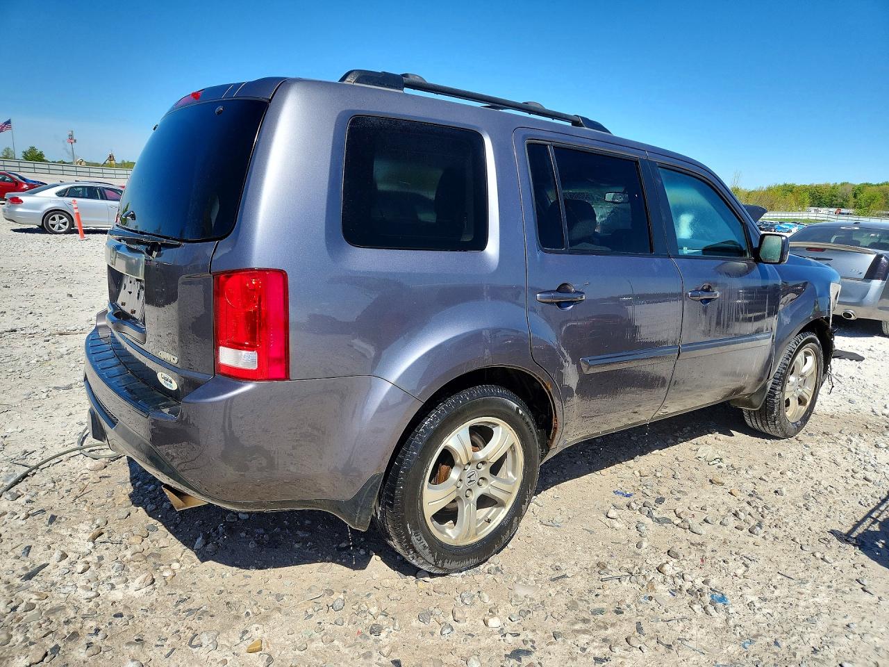 2015 Honda Pilot Exl Gray vin: 5FNYF4H5XFB075680