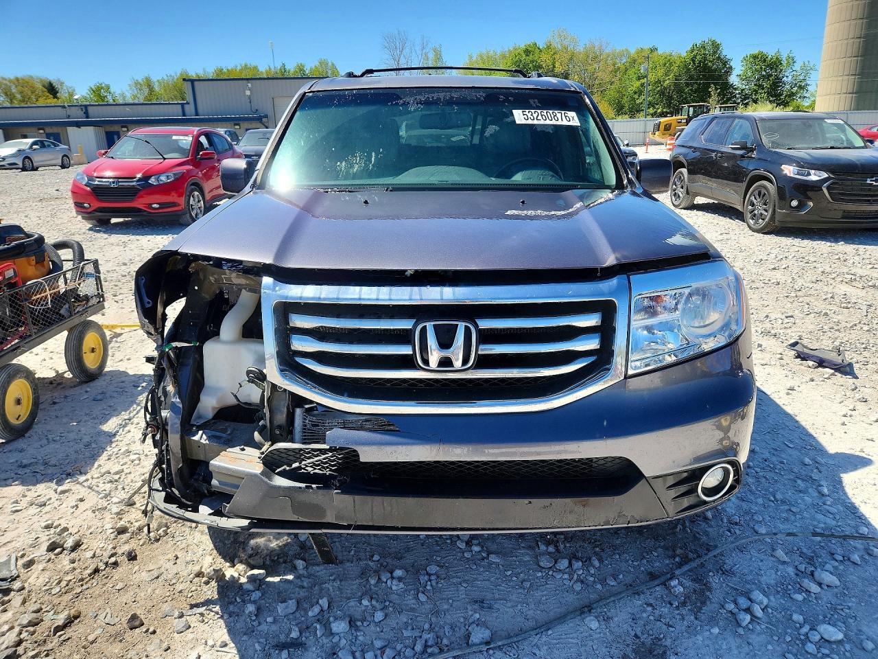 2015 Honda Pilot Exl Gray vin: 5FNYF4H5XFB075680