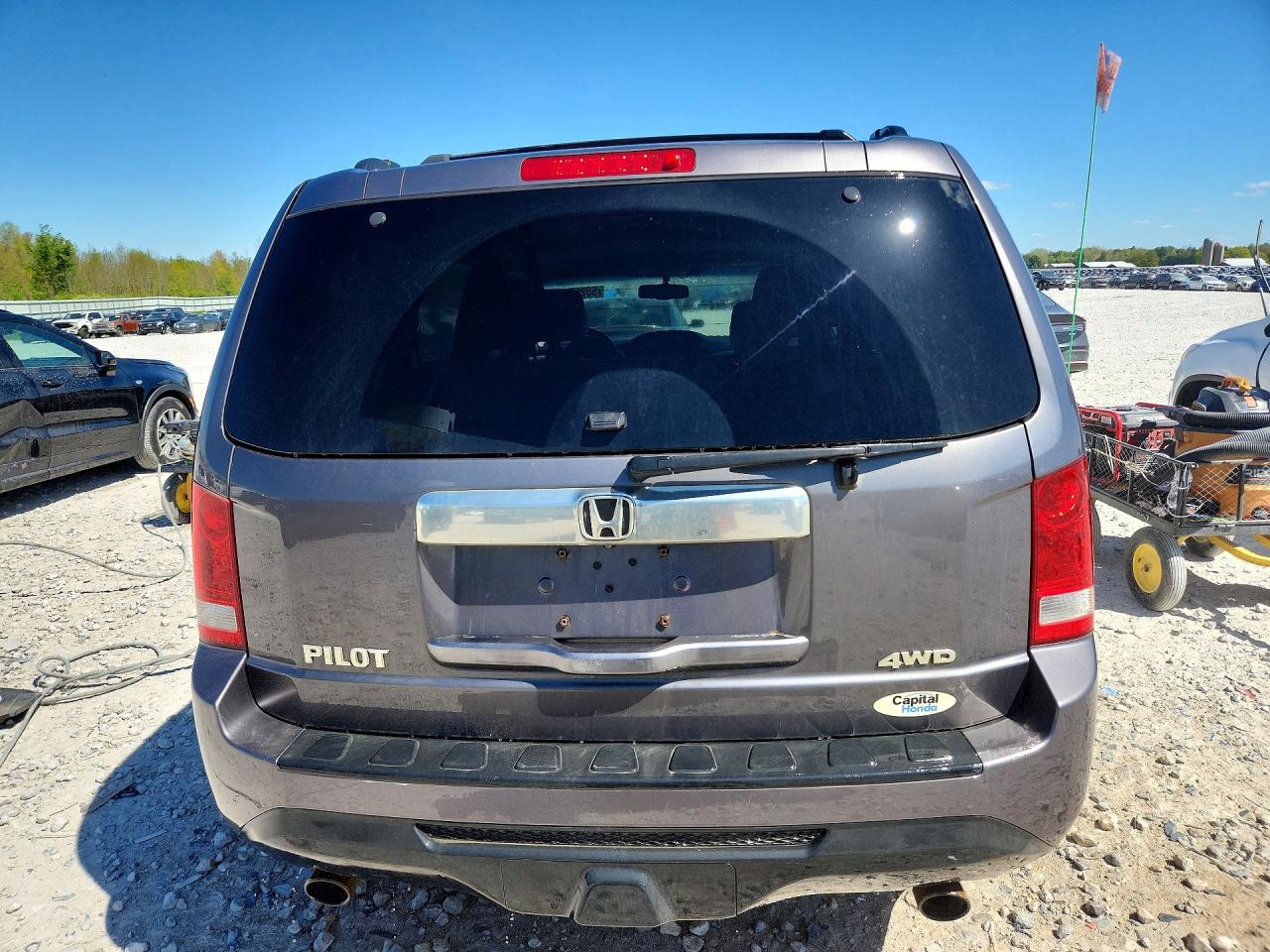 2015 Honda Pilot Exl Gray vin: 5FNYF4H5XFB075680