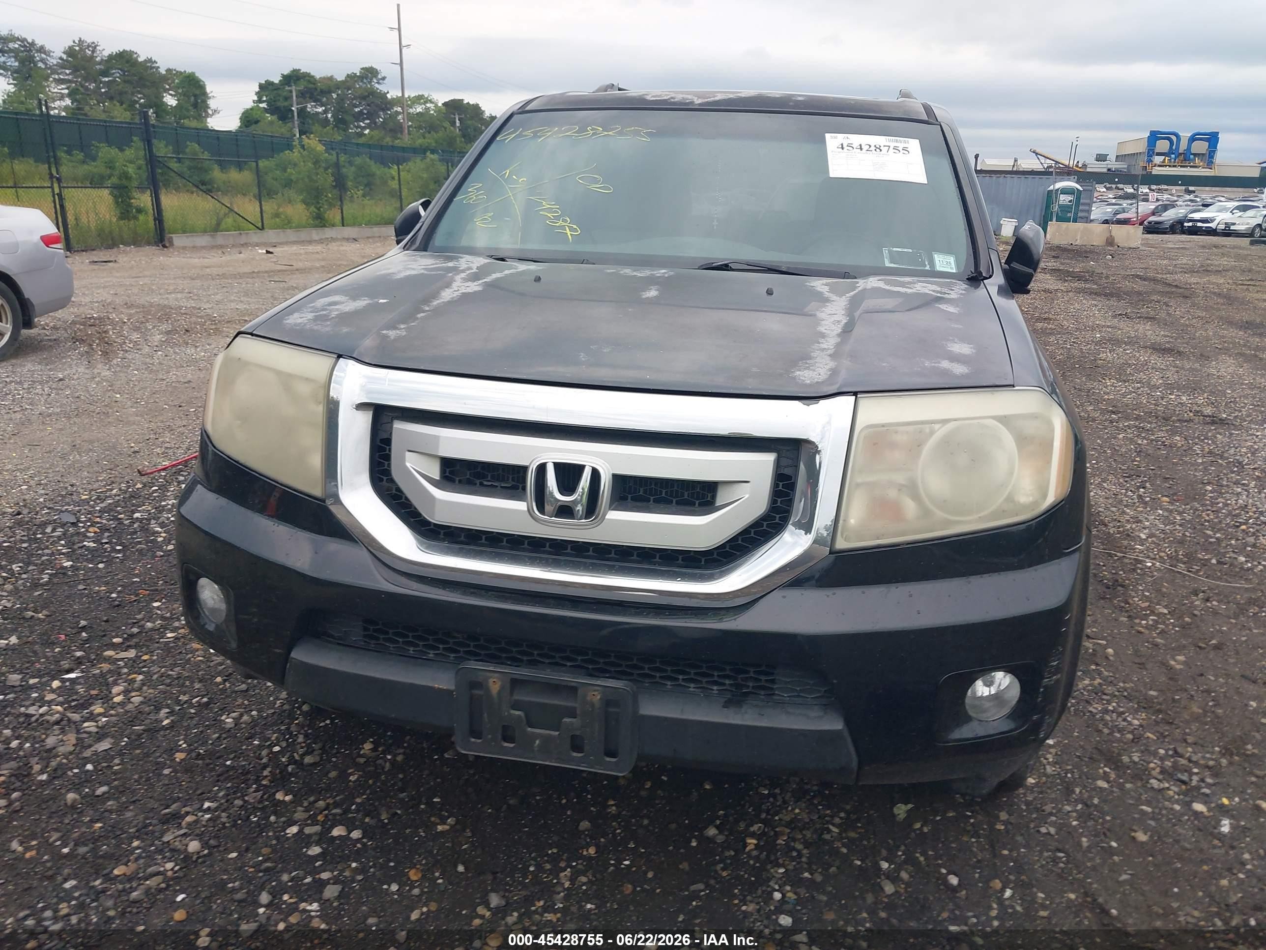 2010 Honda Pilot Ex-l Black vin: 5FNYF4H60AB006191