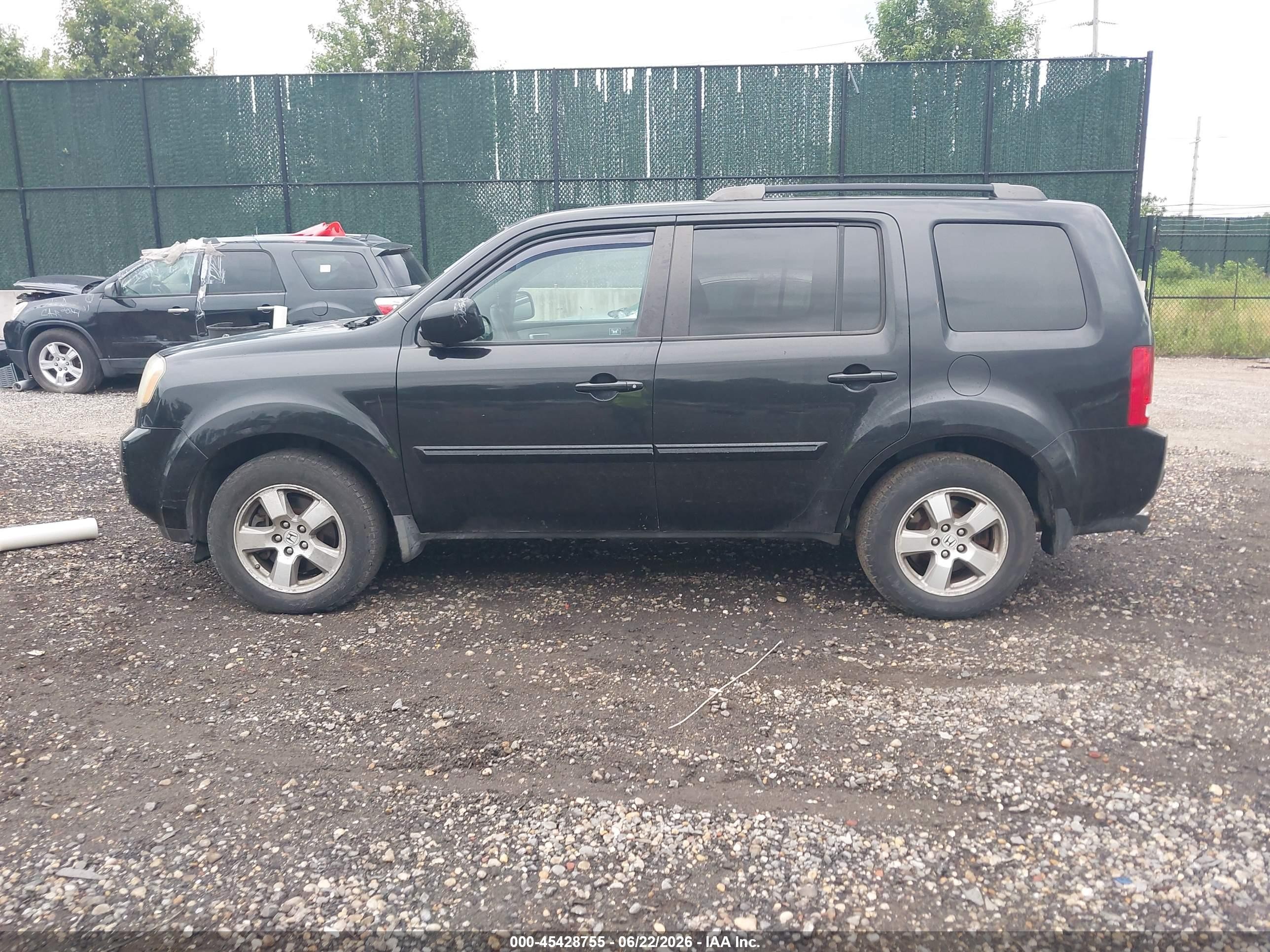 2010 Honda Pilot Ex-l Black vin: 5FNYF4H60AB006191