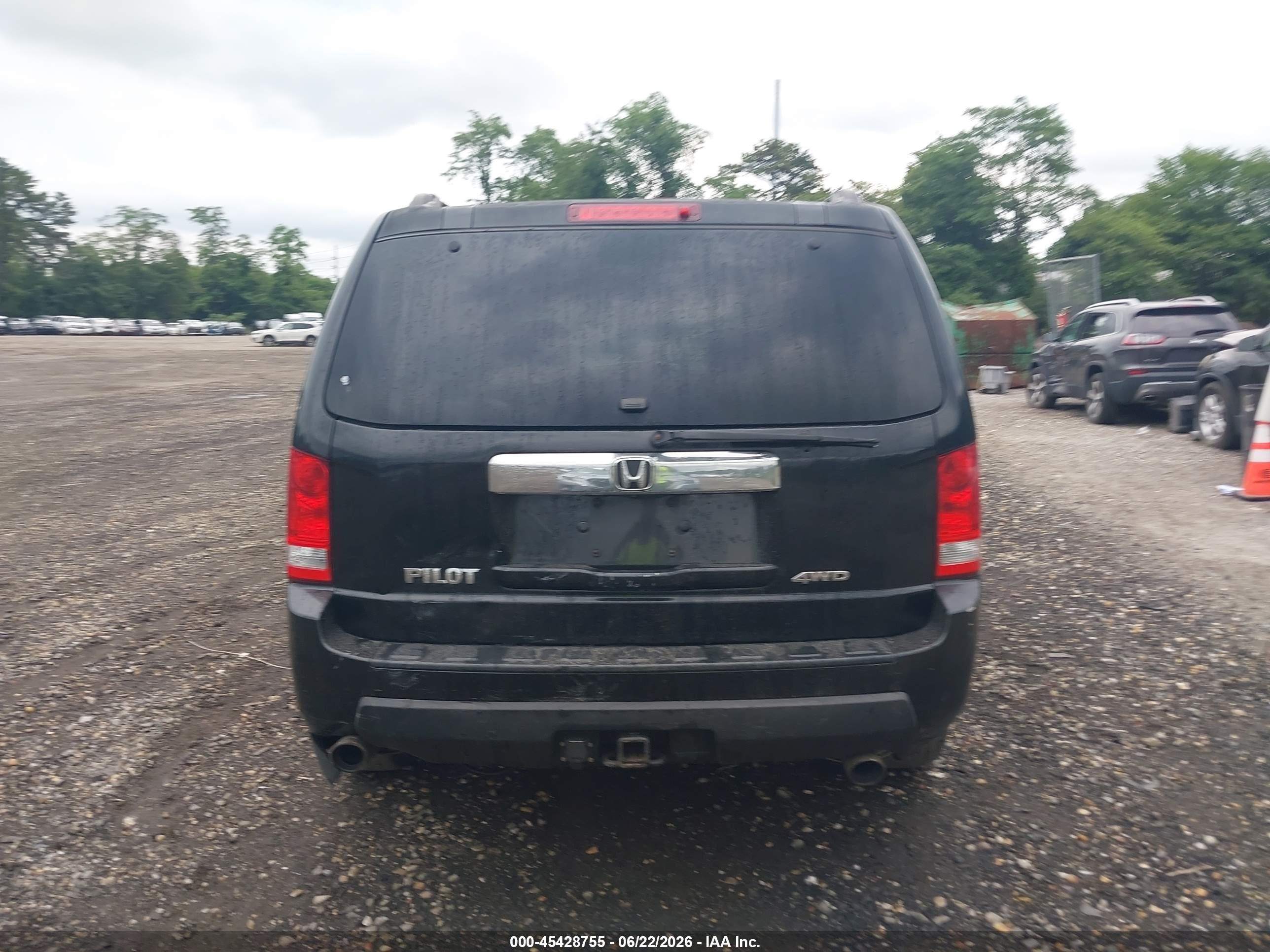 2010 Honda Pilot Ex-l Black vin: 5FNYF4H60AB006191