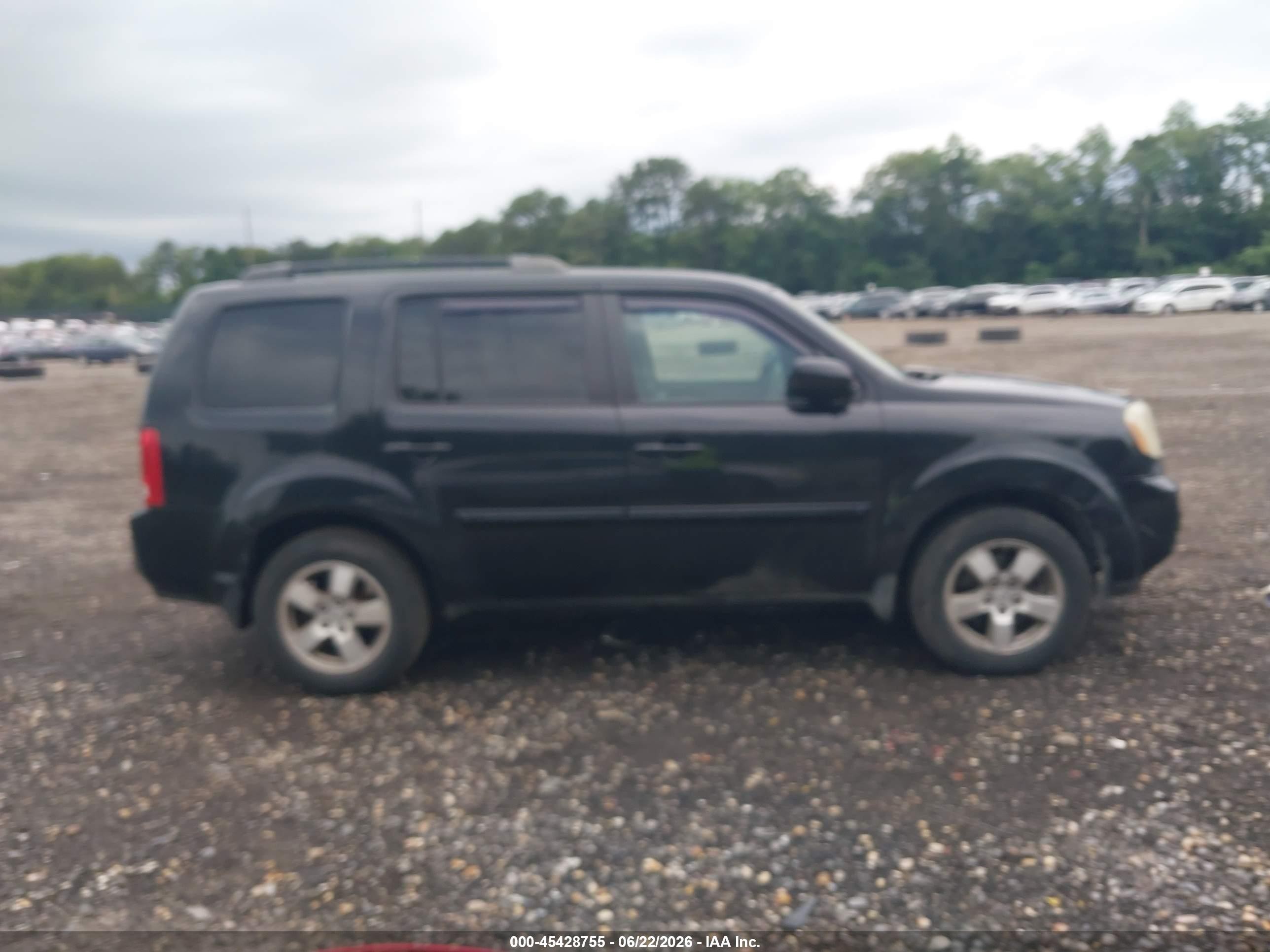 2010 Honda Pilot Ex-l Black vin: 5FNYF4H60AB006191