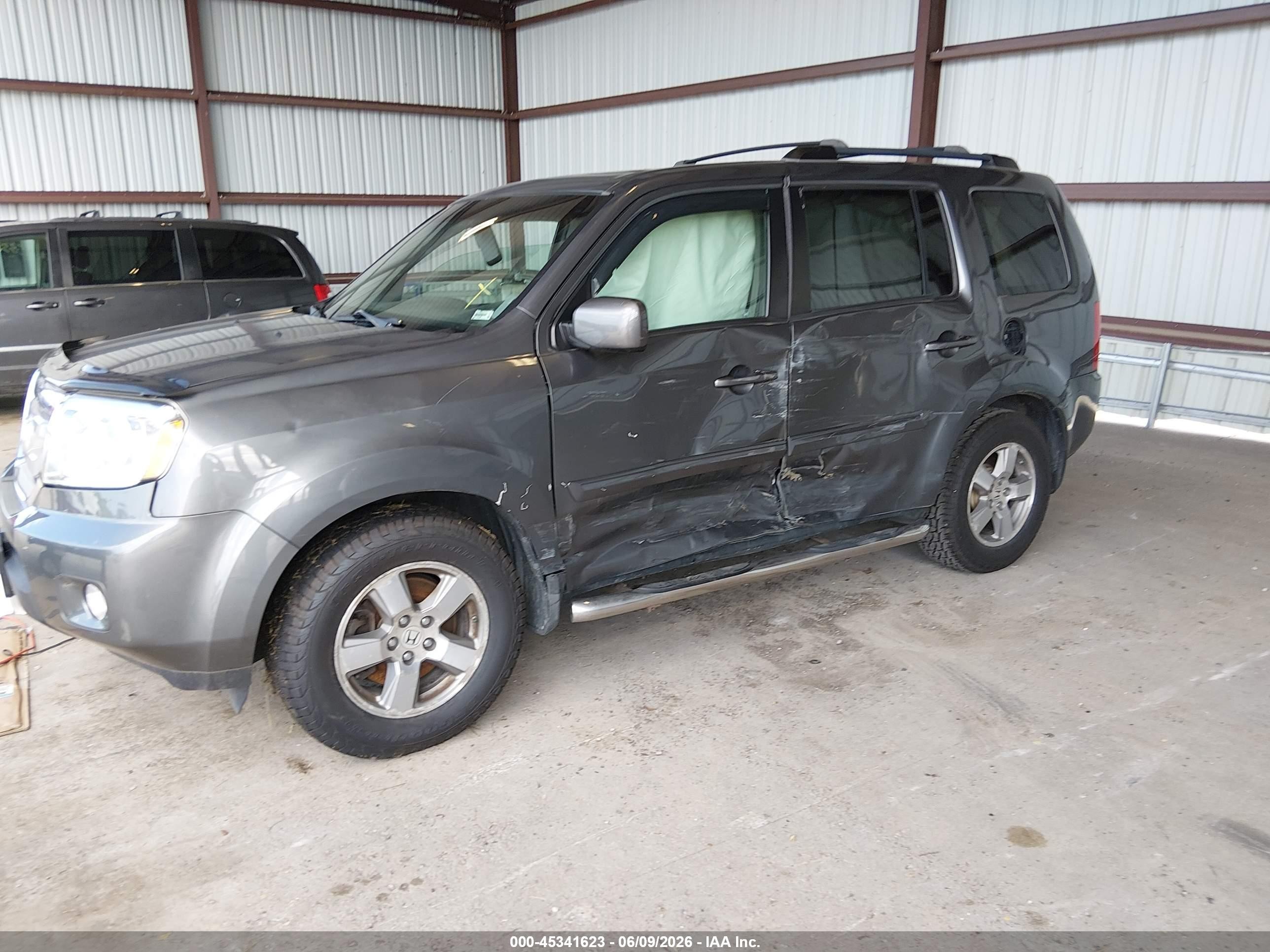 2010 Honda Pilot Ex-l Gray vin: 5FNYF4H60AB032631