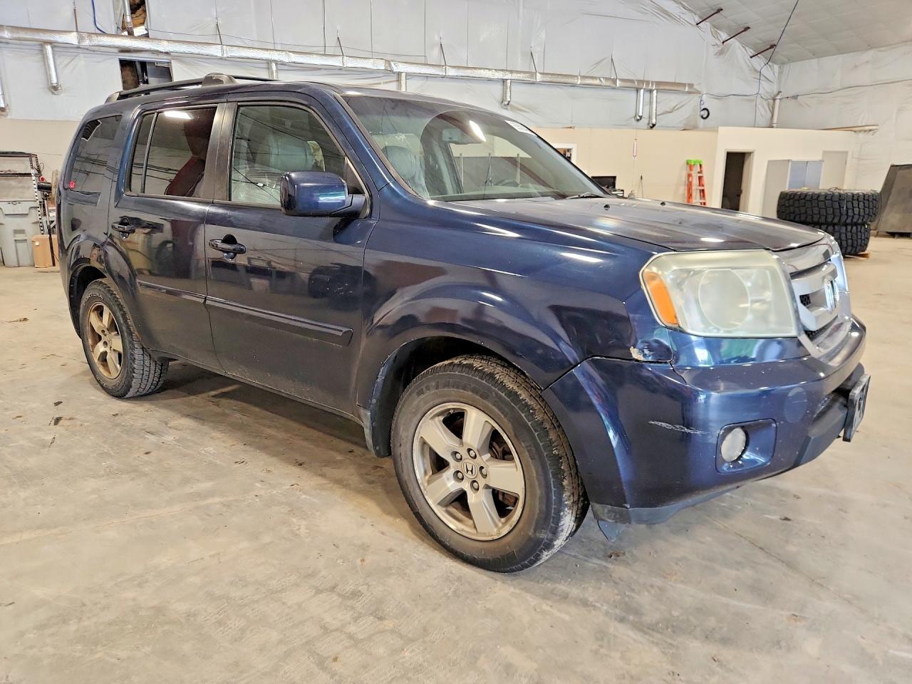 2010 Honda Pilot Exl Blue vin: 5FNYF4H60AB039319