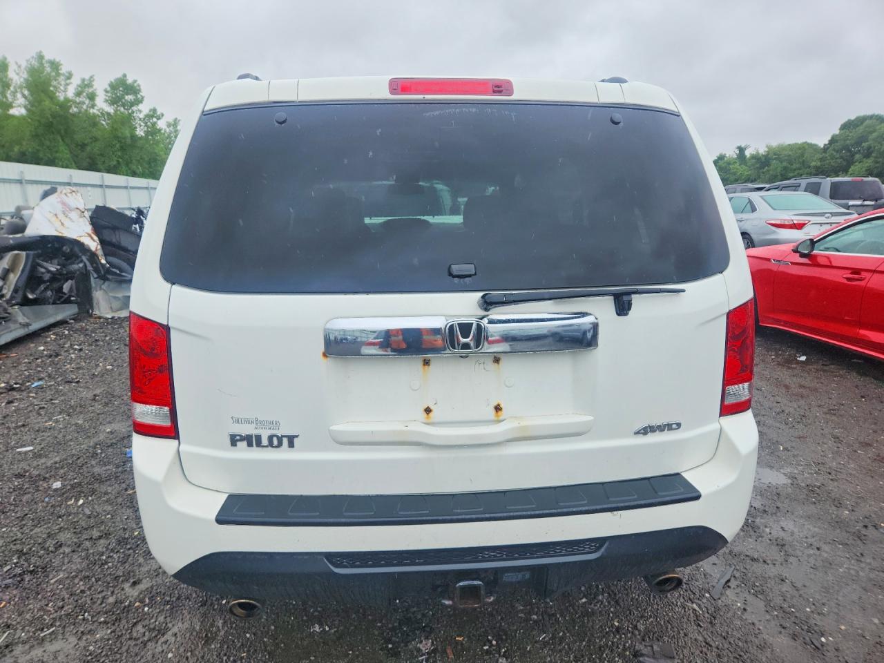 2012 Honda Pilot Exl White vin: 5FNYF4H60CB008882