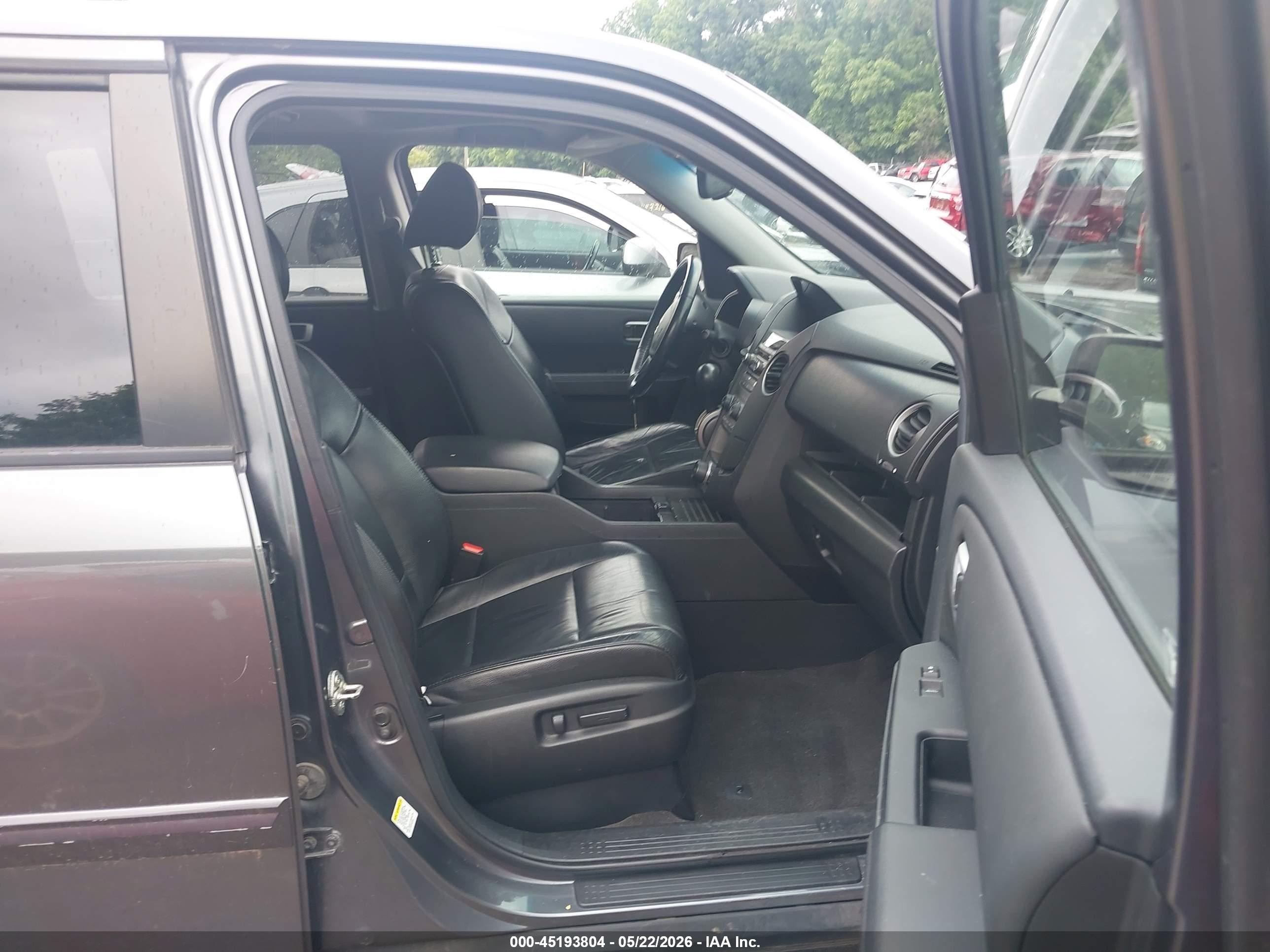 2012 Honda Pilot Ex-l Gray vin: 5FNYF4H60CB025357