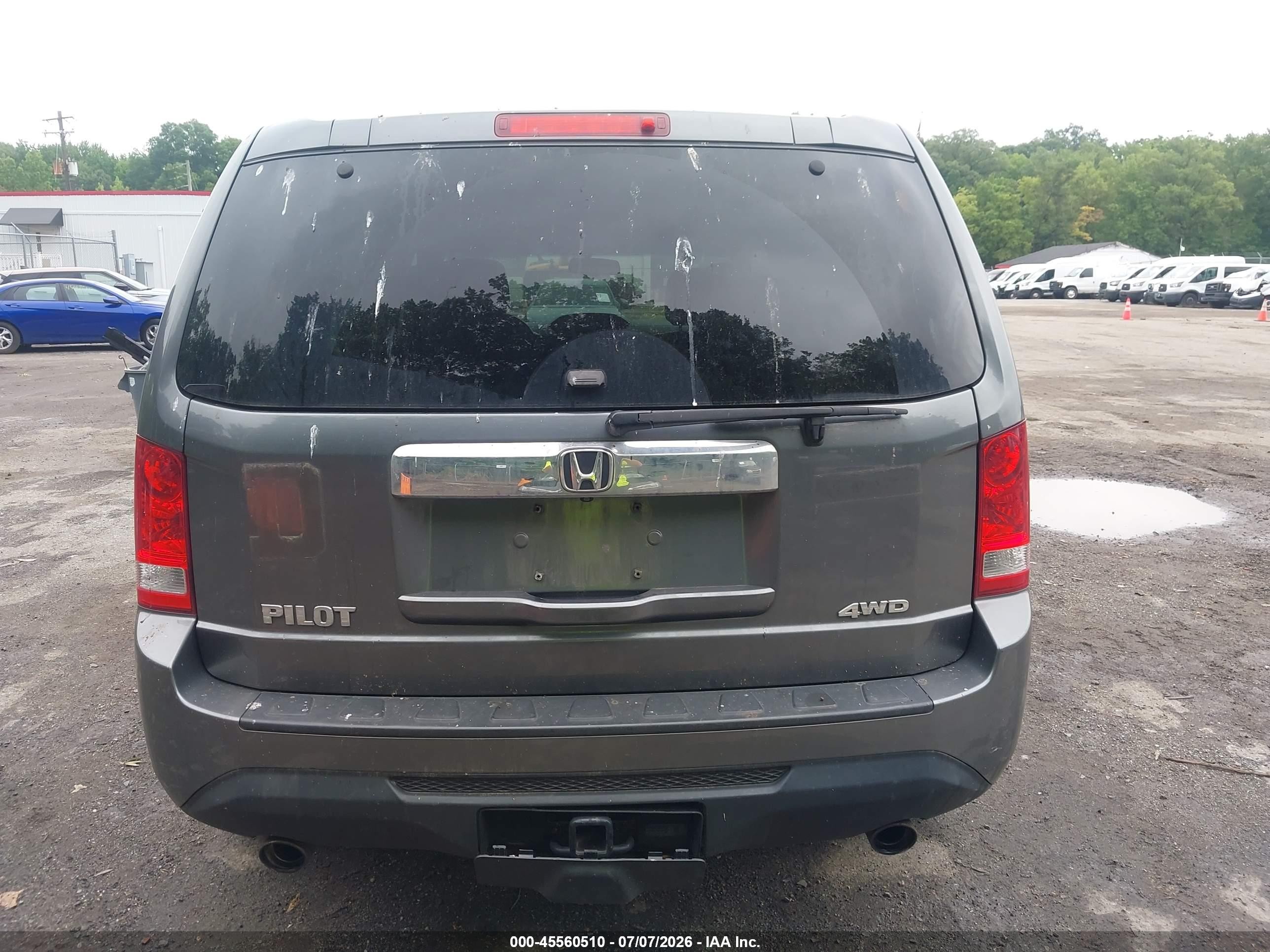 2012 Honda Pilot Ex-l Gray vin: 5FNYF4H60CB061405