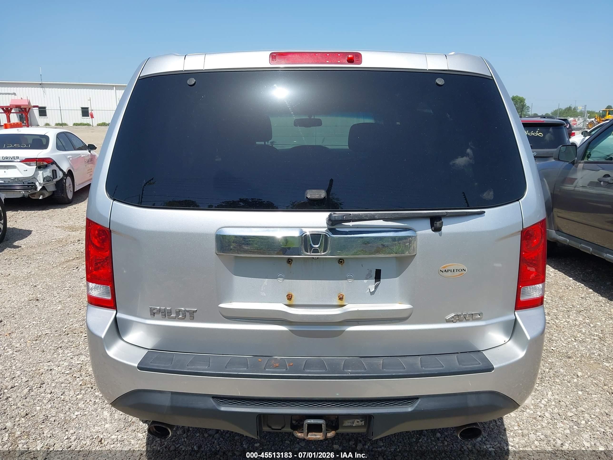 2012 Honda Pilot Ex-l Silver vin: 5FNYF4H60CB065163