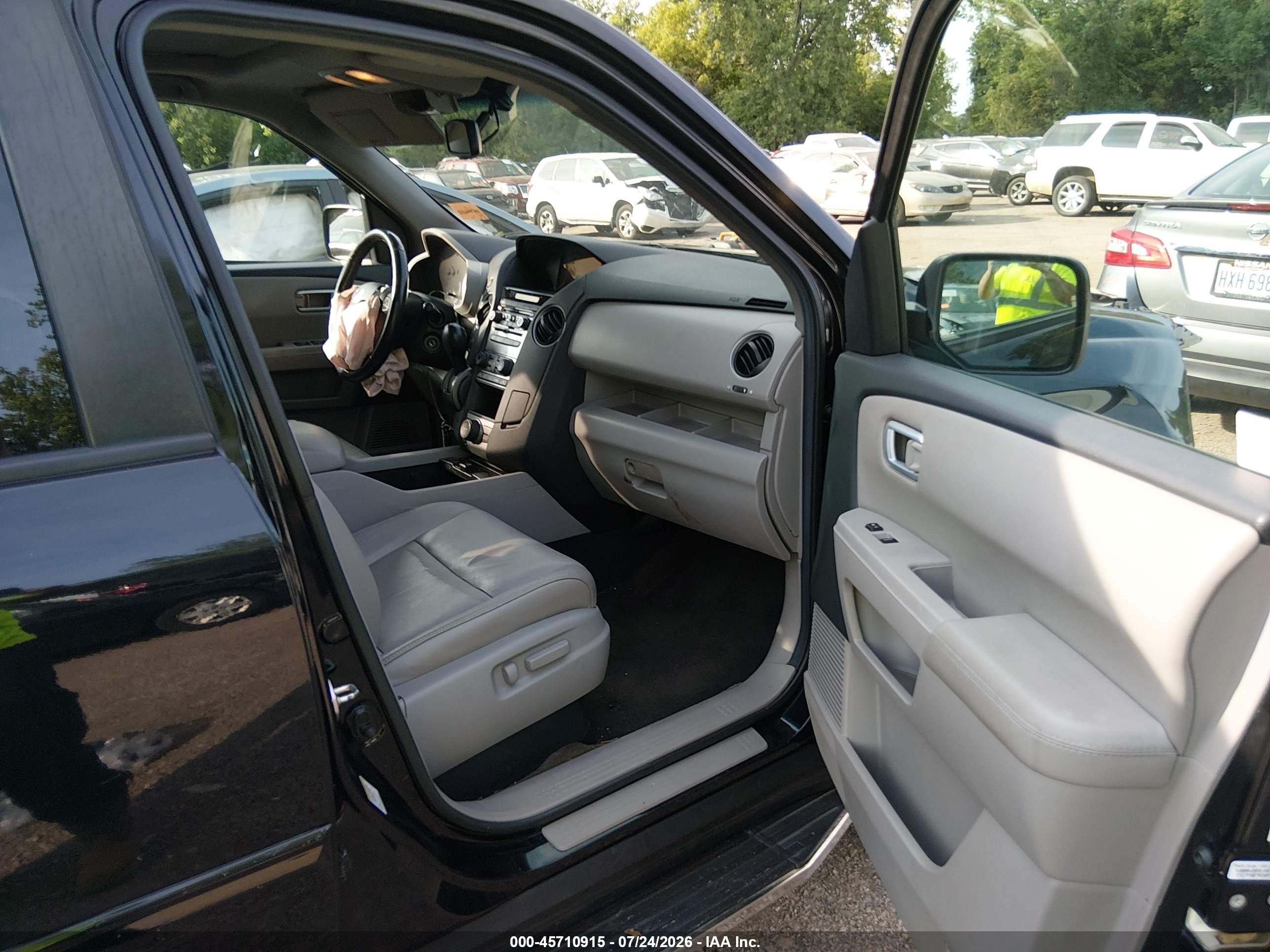 2013 Honda Pilot Ex-l Blue vin: 5FNYF4H60DB024260