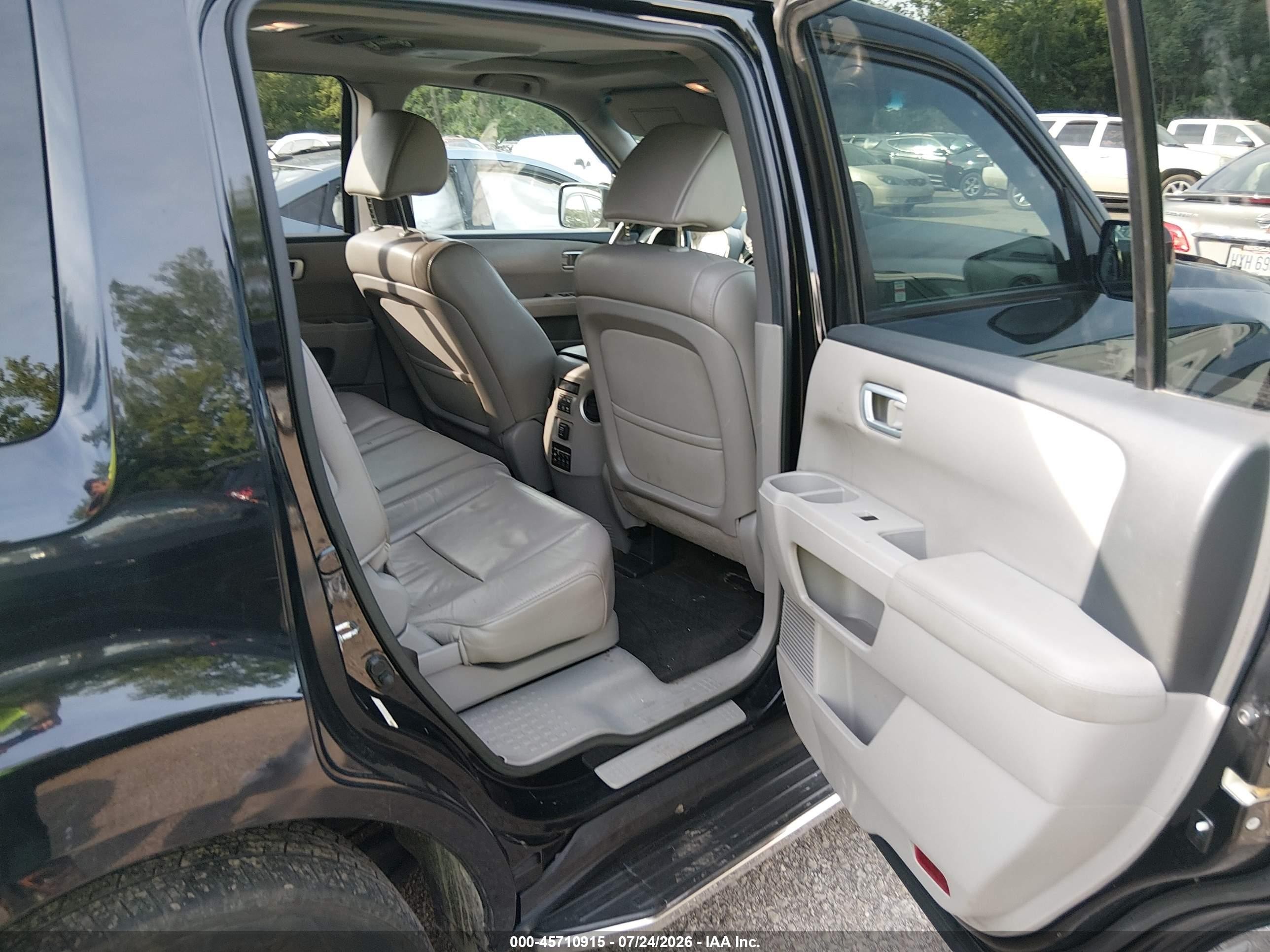 2013 Honda Pilot Ex-l Blue vin: 5FNYF4H60DB024260