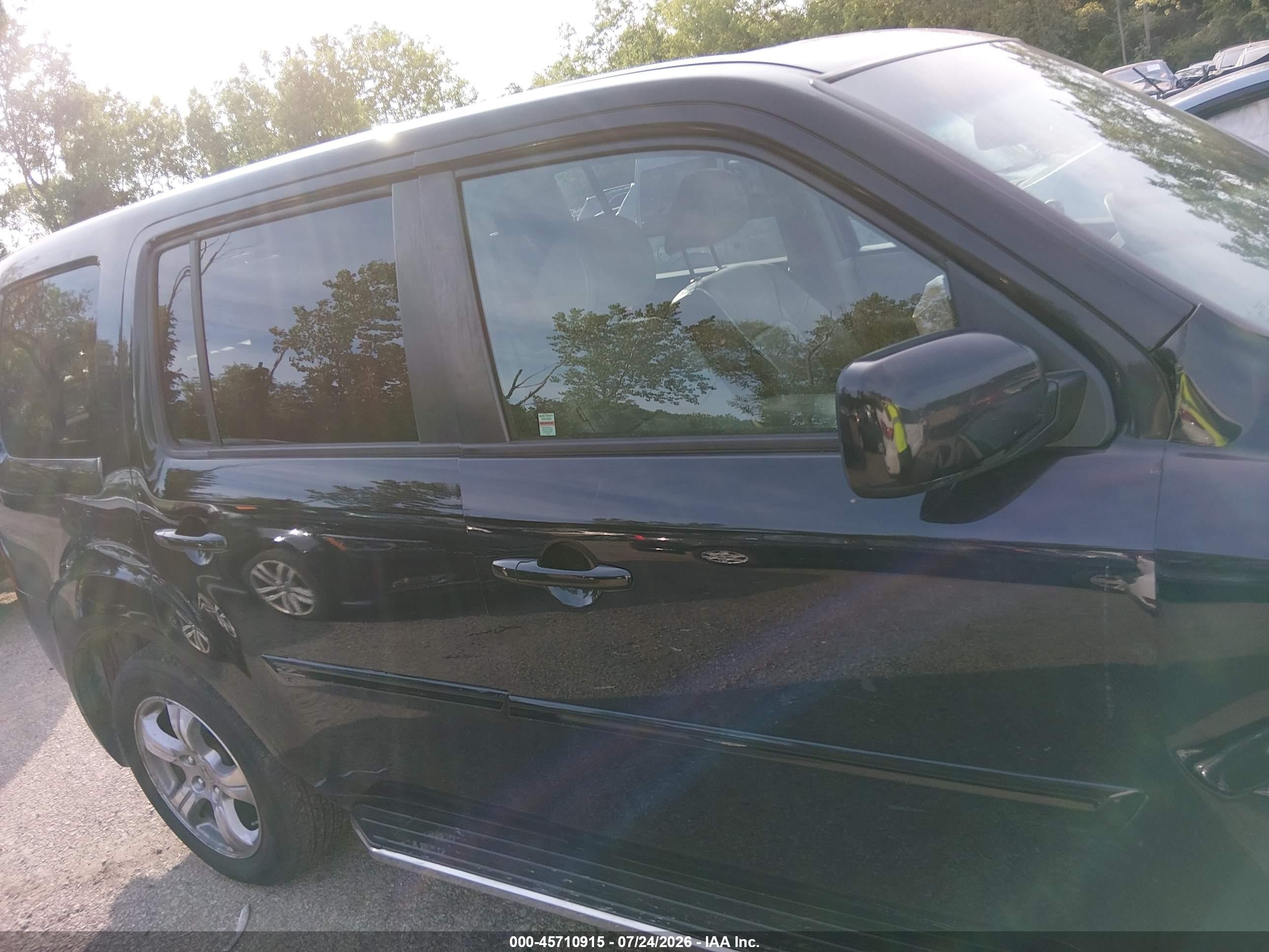 2013 Honda Pilot Ex-l Blue vin: 5FNYF4H60DB024260