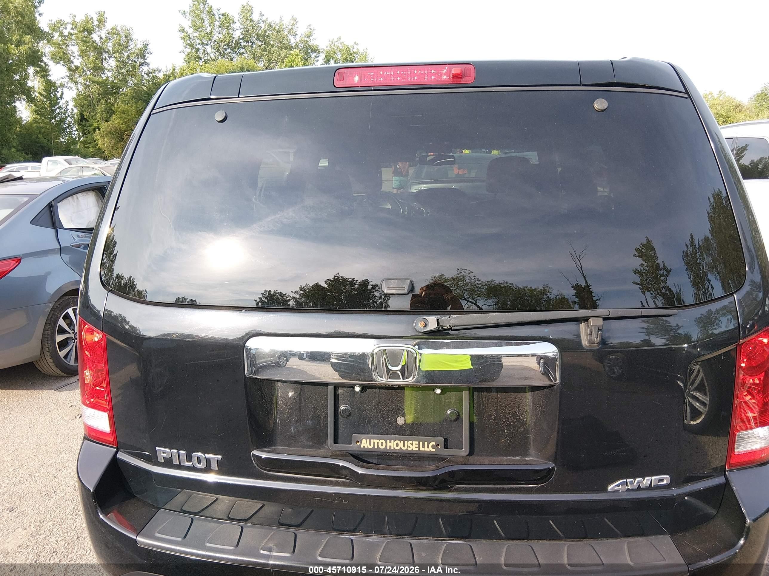 2013 Honda Pilot Ex-l Blue vin: 5FNYF4H60DB024260