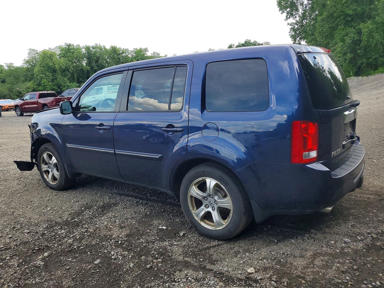 2013 Honda Pilot Exl Blue vin: 5FNYF4H60DB036814