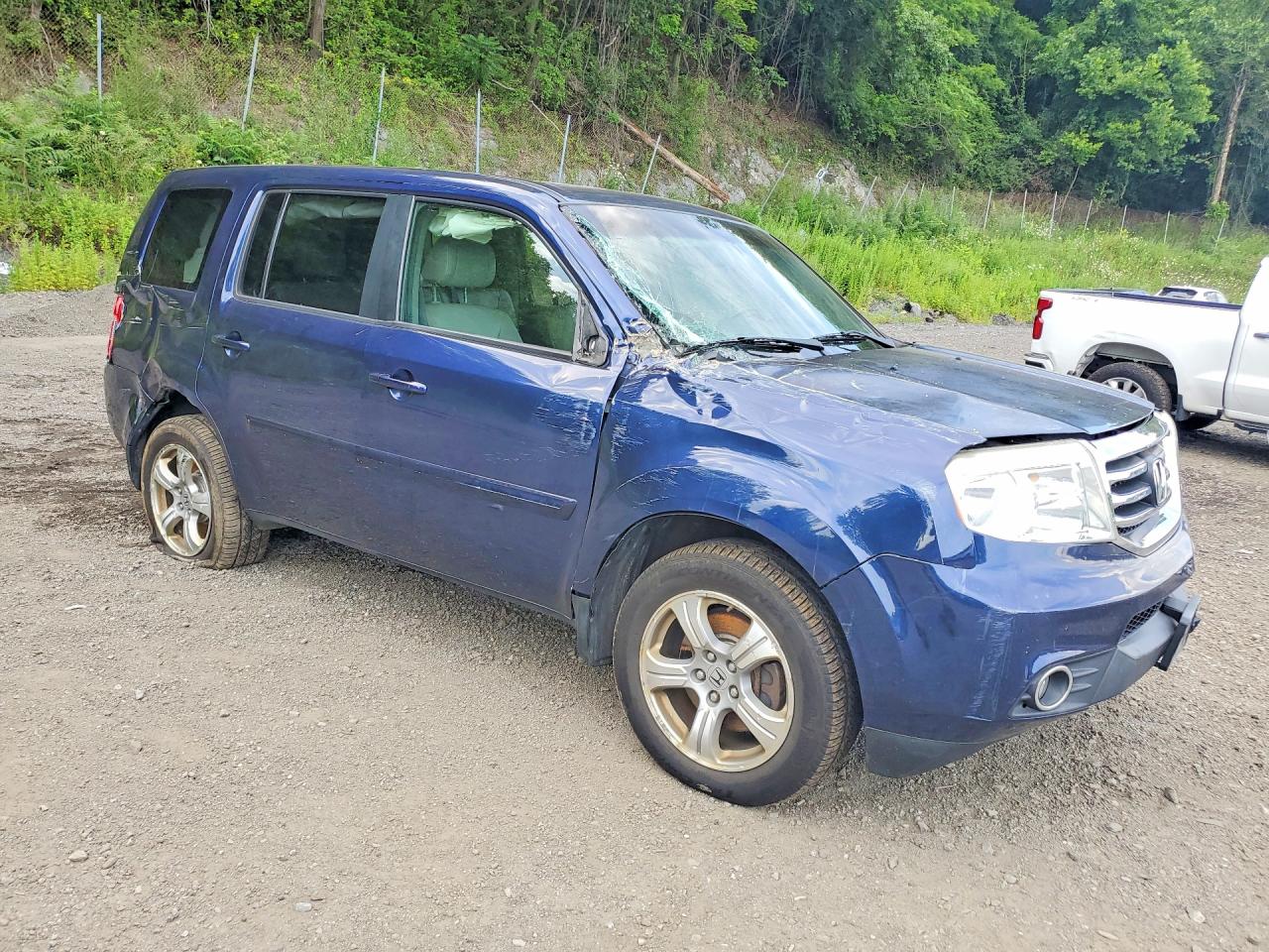 2013 Honda Pilot Exl Blue vin: 5FNYF4H60DB036814