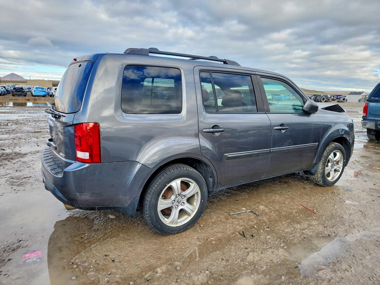 2013 Honda Pilot Exl Gray vin: 5FNYF4H60DB039941
