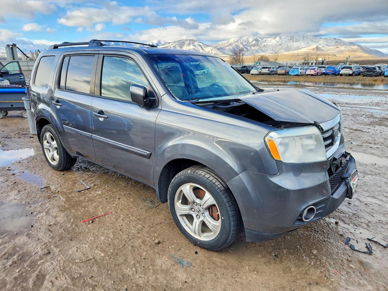 2013 Honda Pilot Exl Gray vin: 5FNYF4H60DB039941