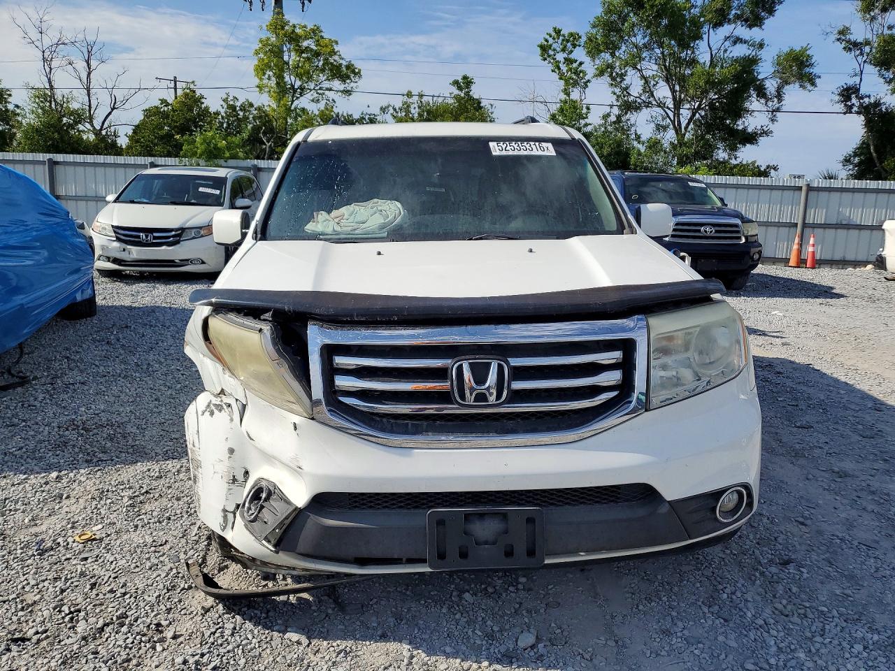 2013 Honda Pilot Exl White vin: 5FNYF4H60DB059543