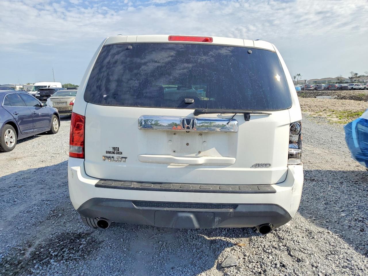 2013 Honda Pilot Exl White vin: 5FNYF4H60DB059543