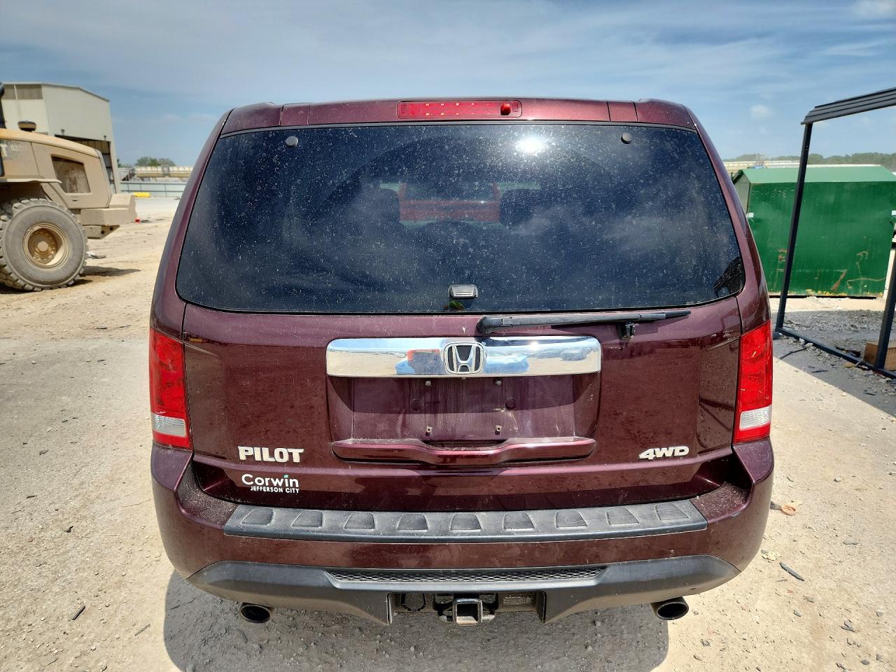 2015 Honda Pilot Exl Burgundy vin: 5FNYF4H60FB010832