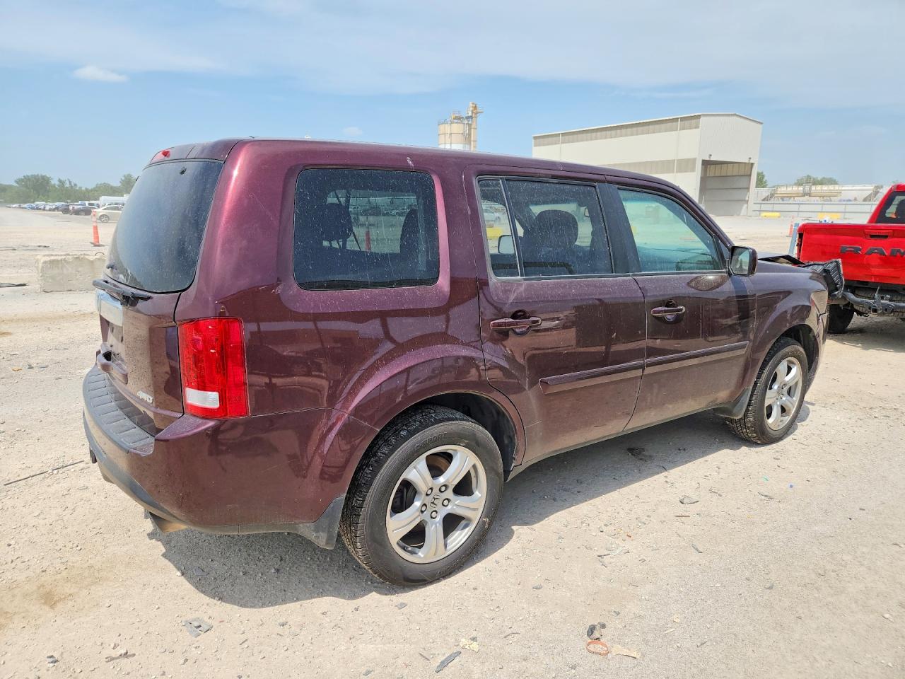2015 Honda Pilot Exl Burgundy vin: 5FNYF4H60FB010832