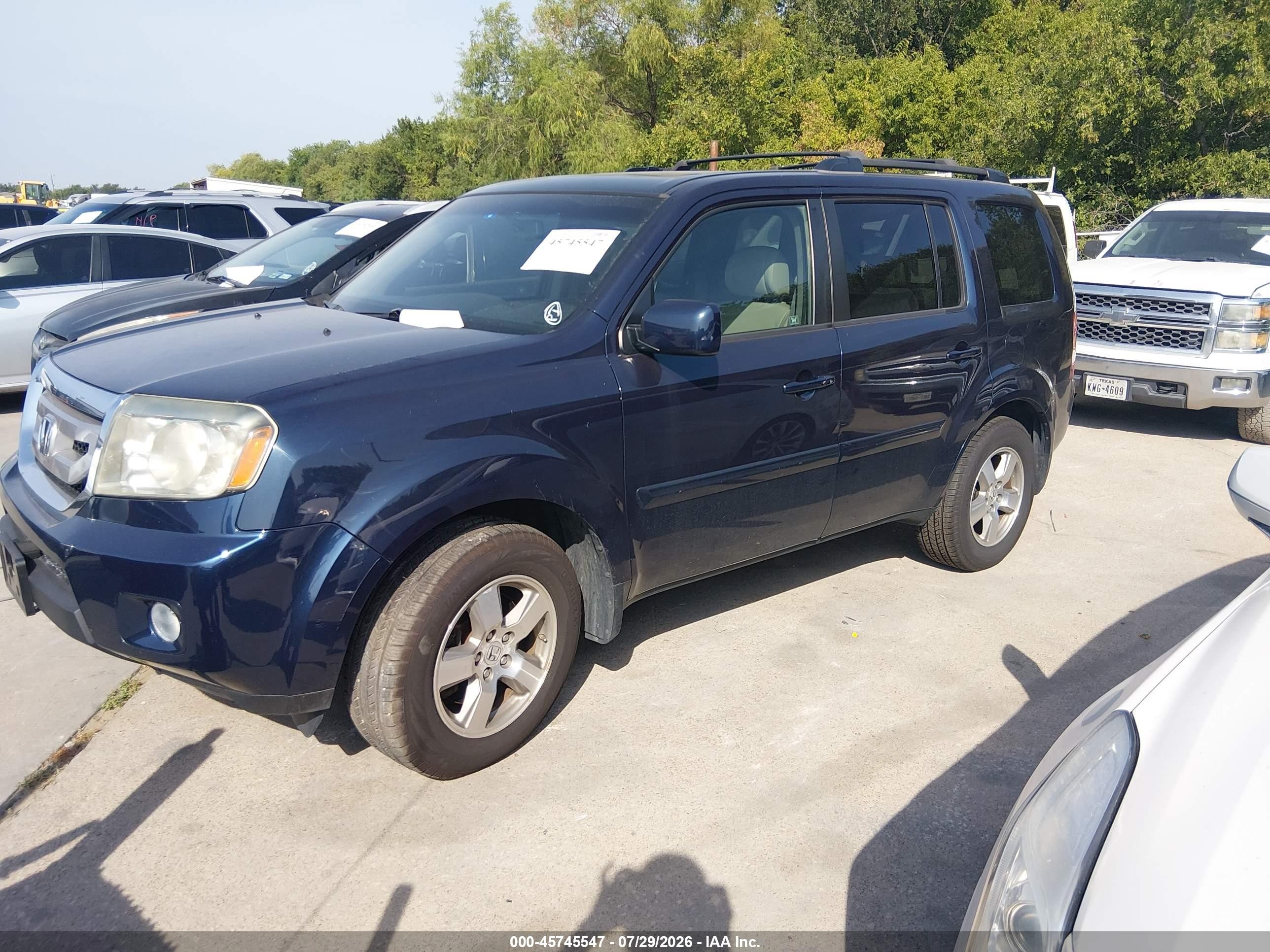 2011 Honda Pilot Ex-l Black vin: 5FNYF4H61BB053098